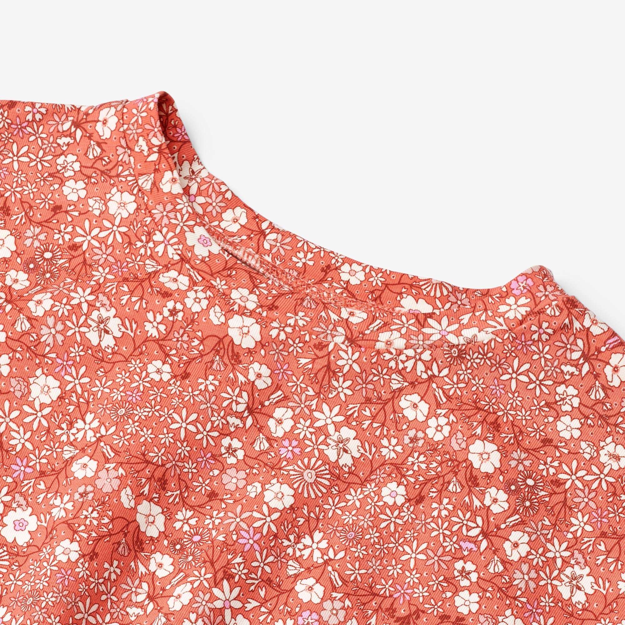 Jersey Dress Maribel - coral flowers - Image 4