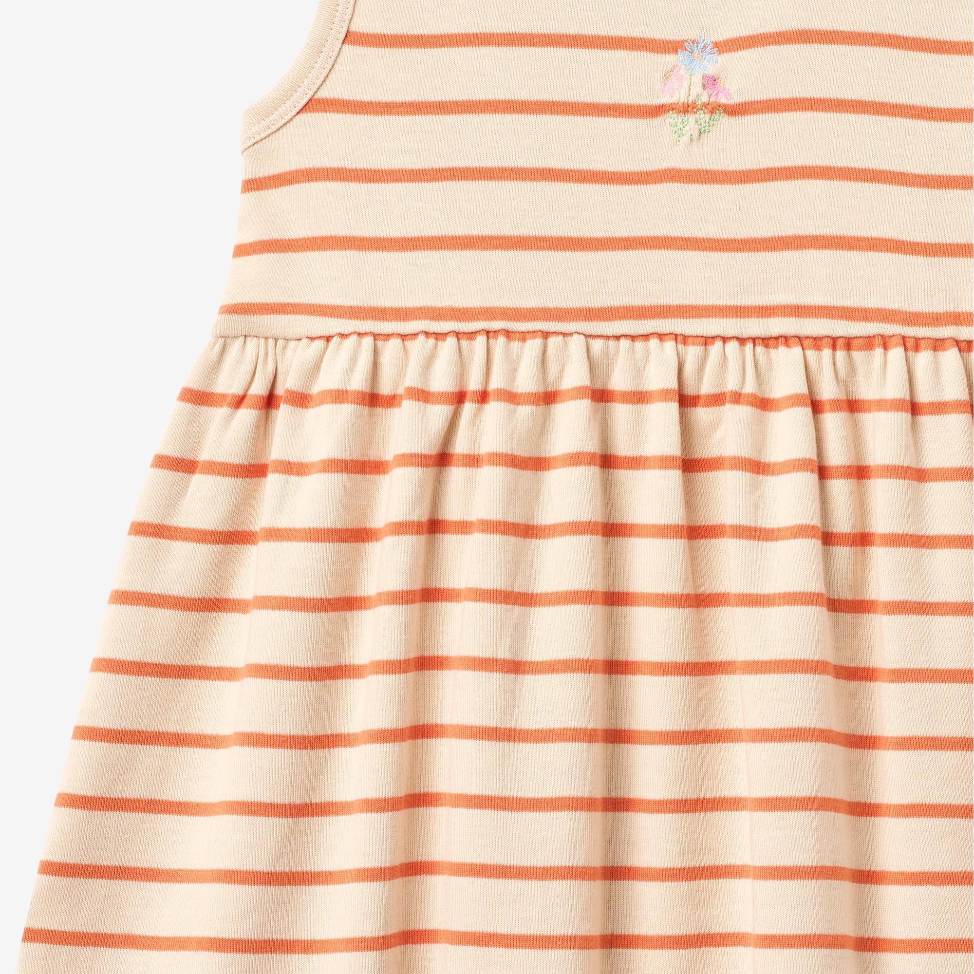 Jersey Dress Martha - orange stripe - Image 3