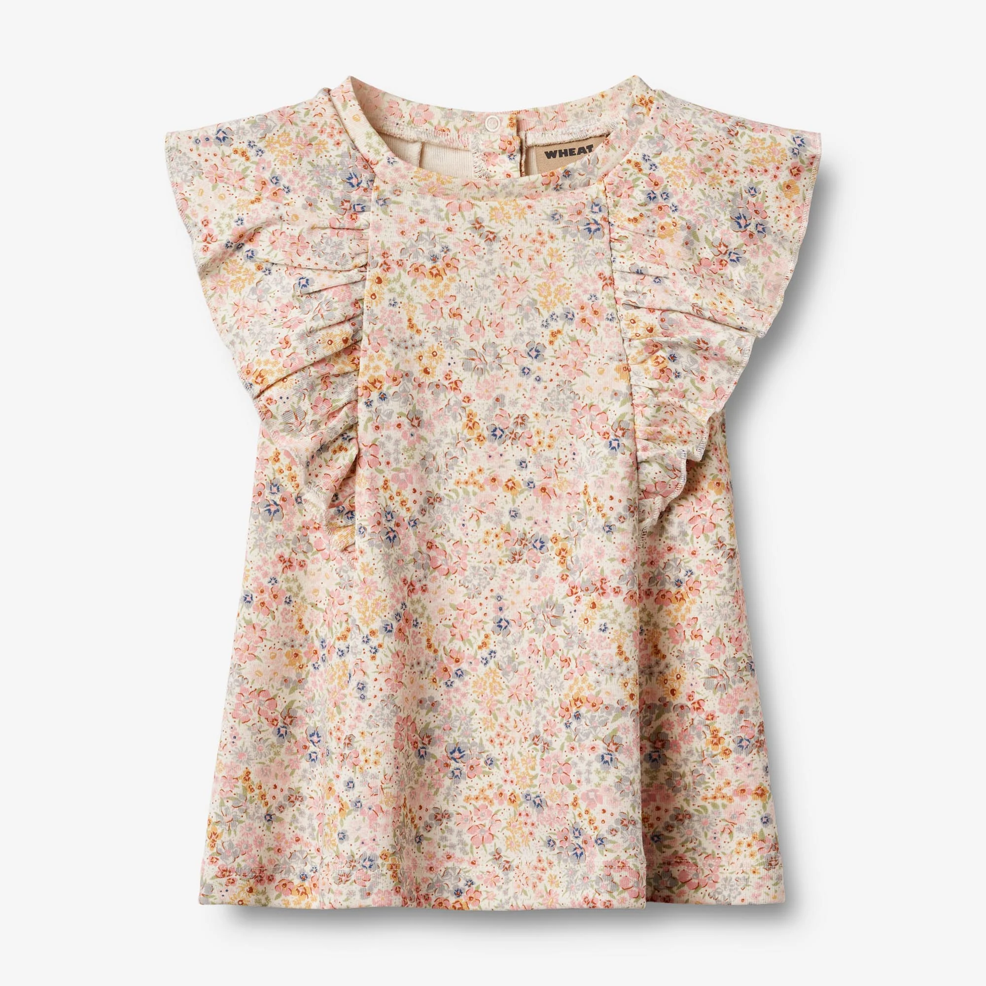 Jersey Dress Ruffle Shirley - bright flowers