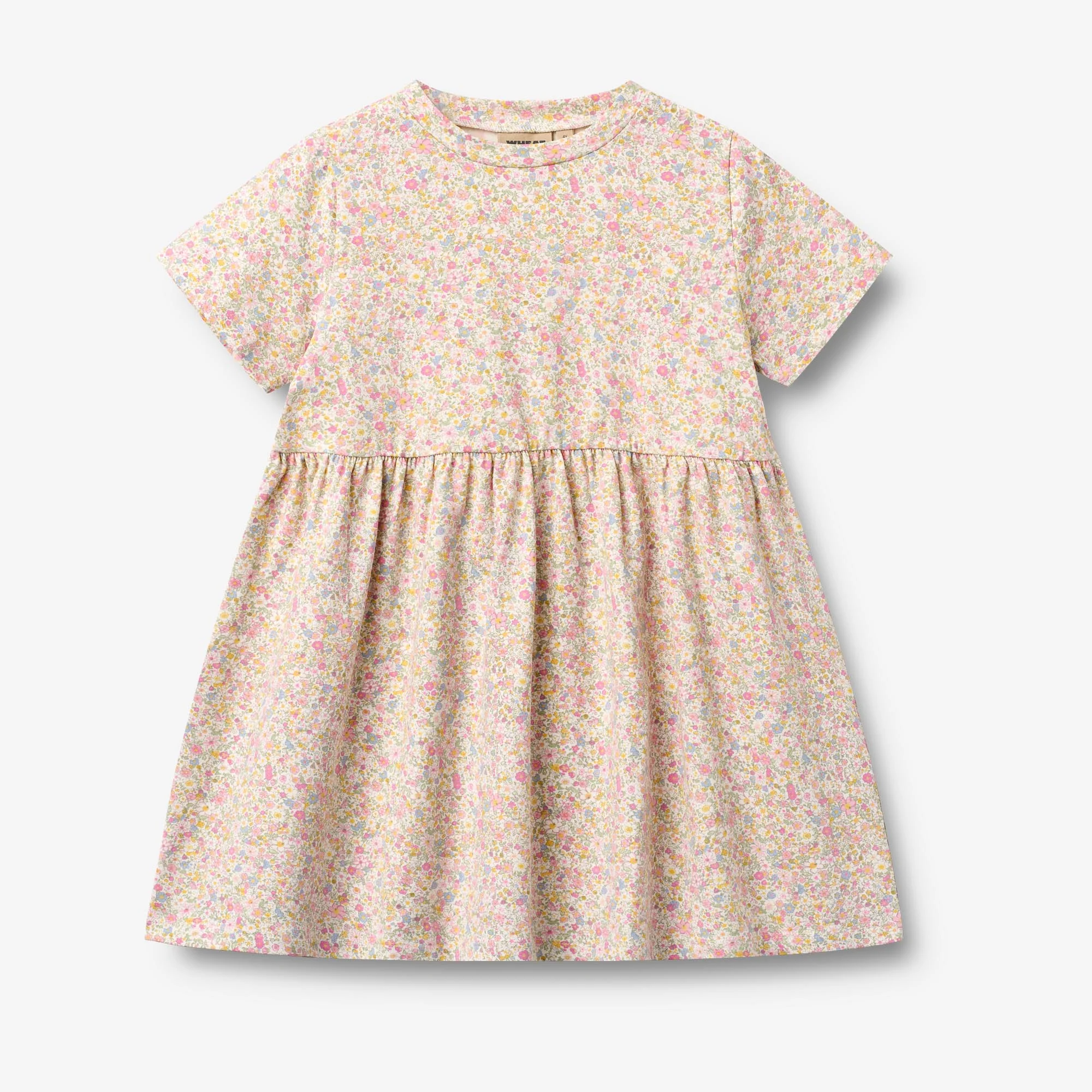 Jersey dress S/S Anna - blush flower meadow