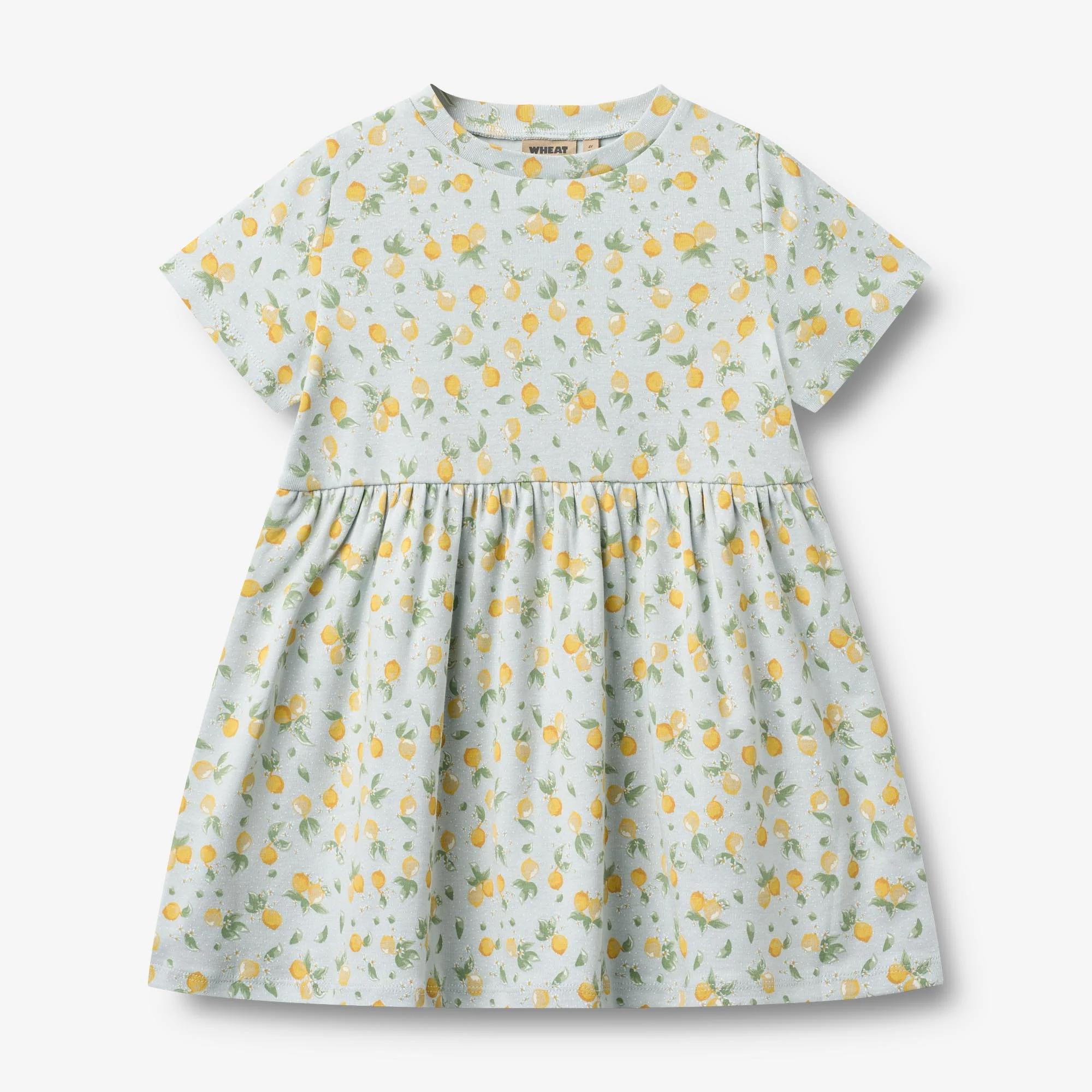 Jersey Dress S/S Anna - summer blue citrus