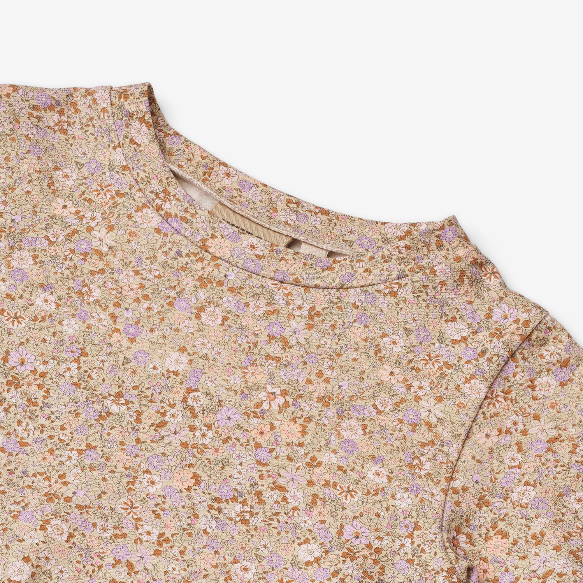 Jersey dress S/S Anna - lilac flower meadow - Image 4