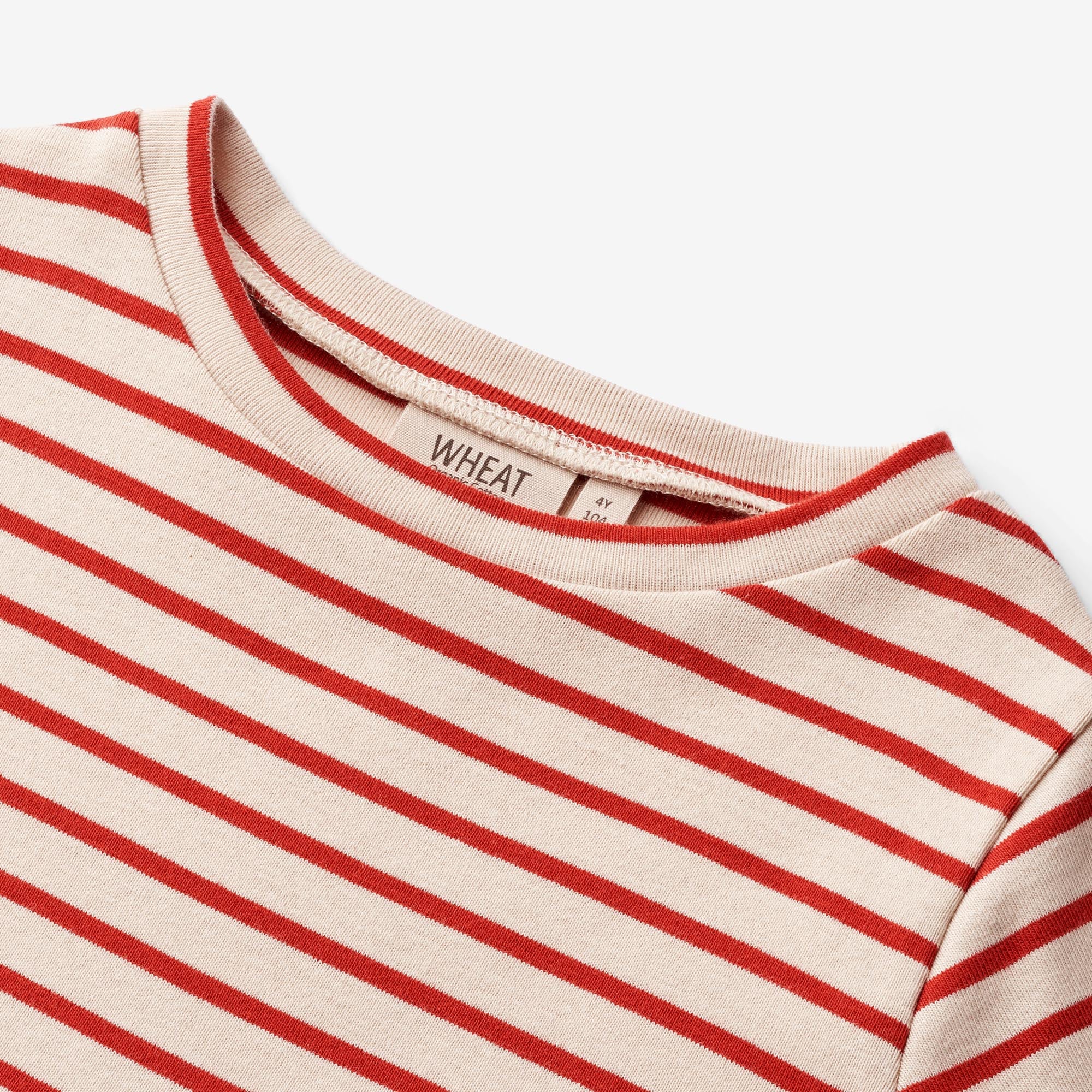 Jersey Dress S/S Anna - red stripe - Image 3