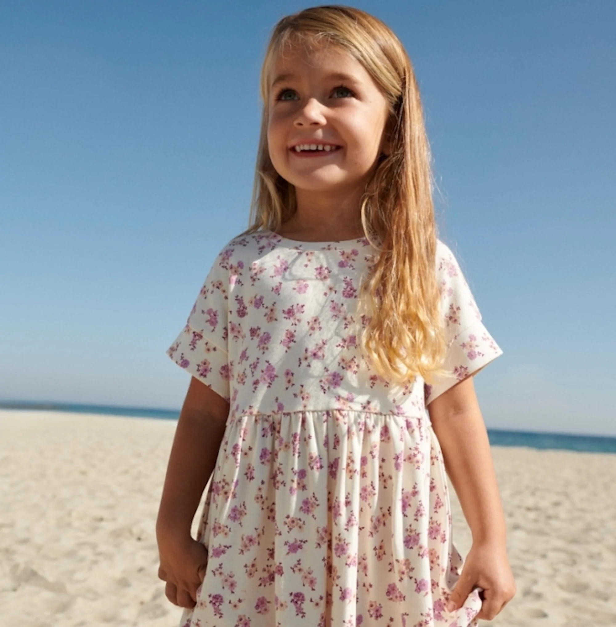 Jersey Dress S/S Emilie - shell flowers - Image 4