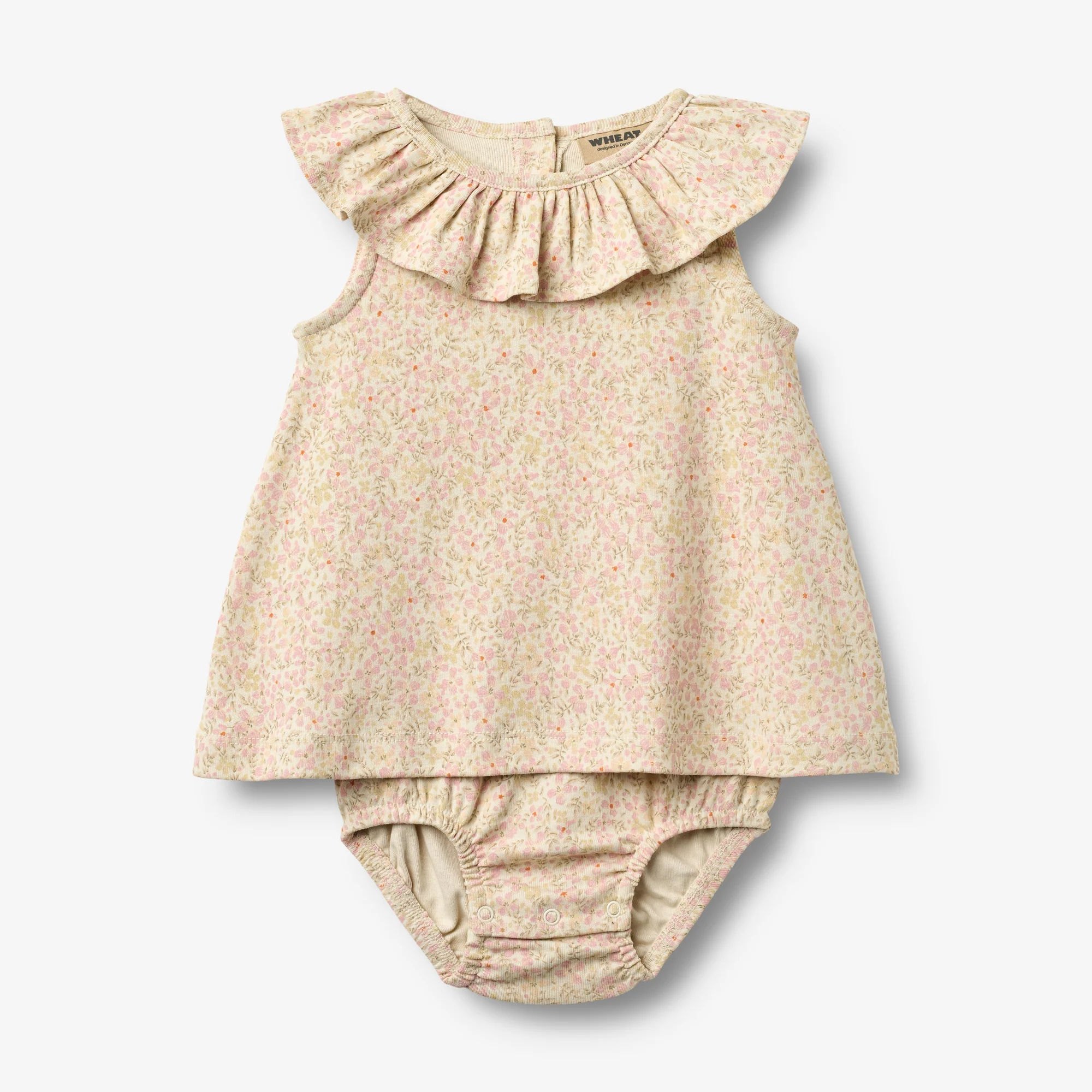 Jersey Dress Suit Ingeborg - coral flowers