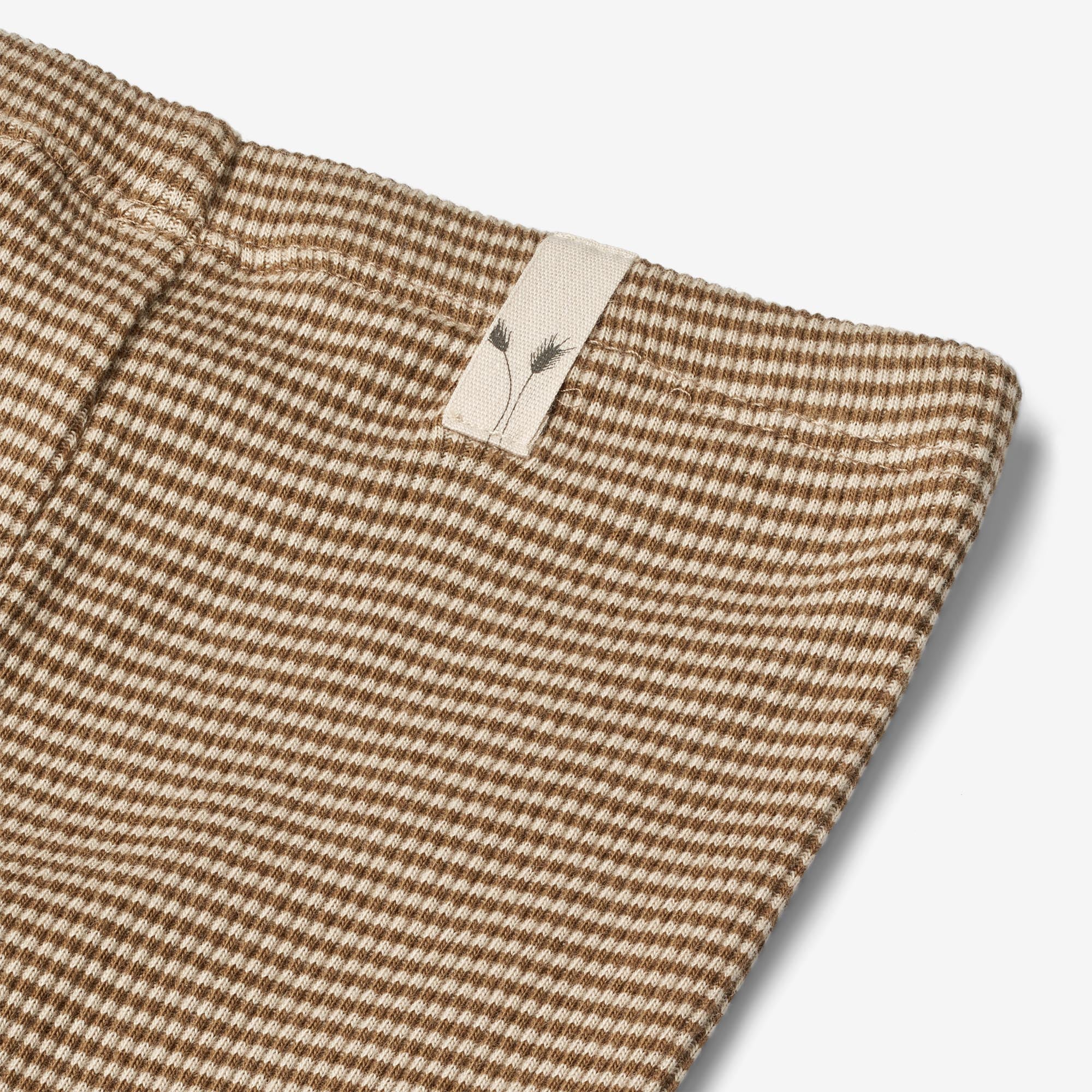 Jersey Leggings Jules | Baby - beige rib stripe - Image 3