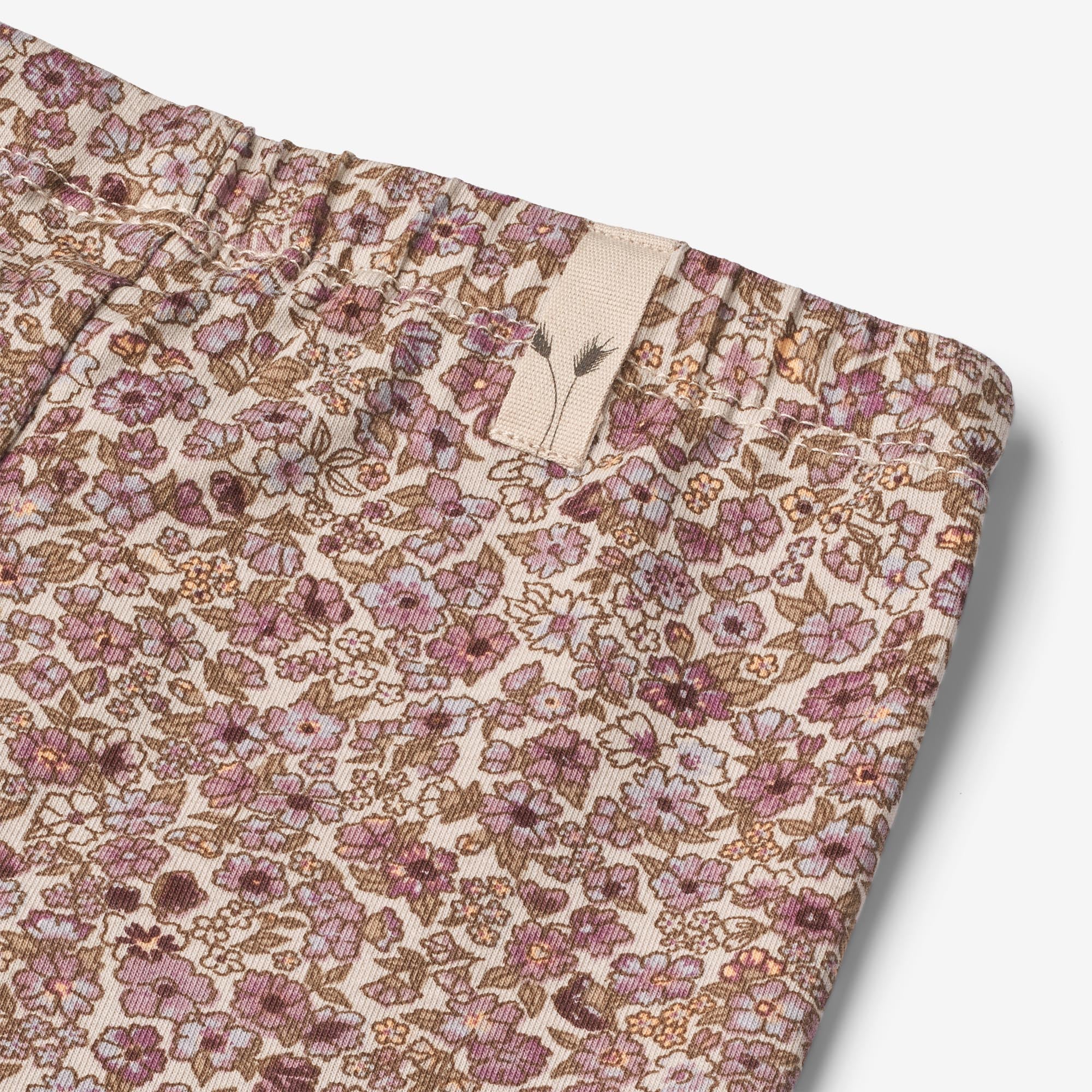 Jersey Leggings Jules | Baby - grey rose flowers - Image 3
