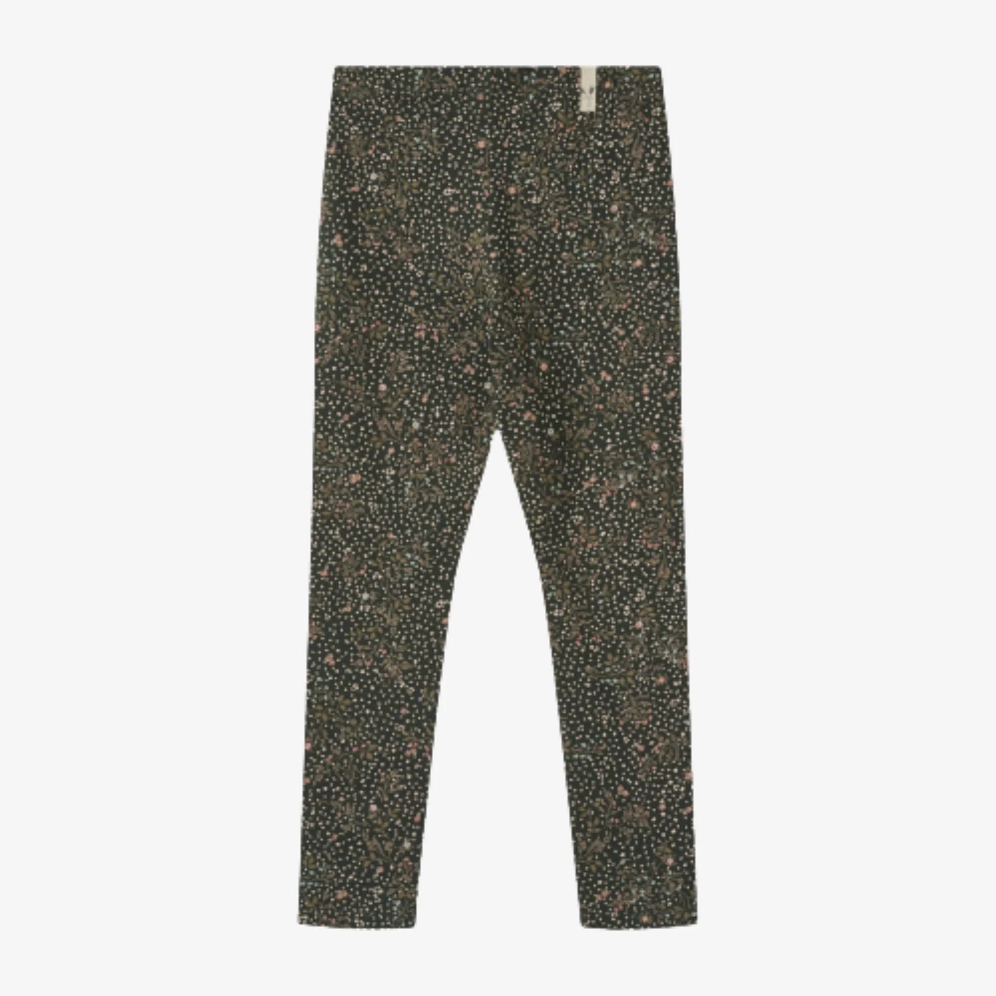 Jersey Leggings Jules - black coal small flowers - Image 2