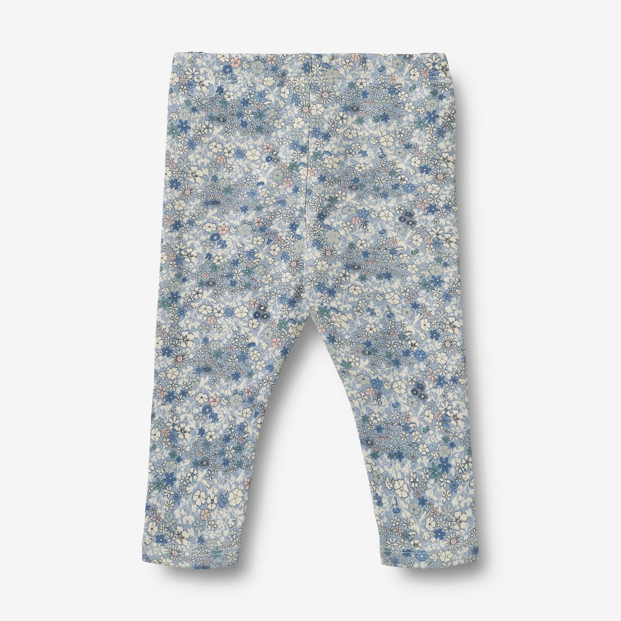 Jersey Leggings Jules - blue summer flowers - Image 2