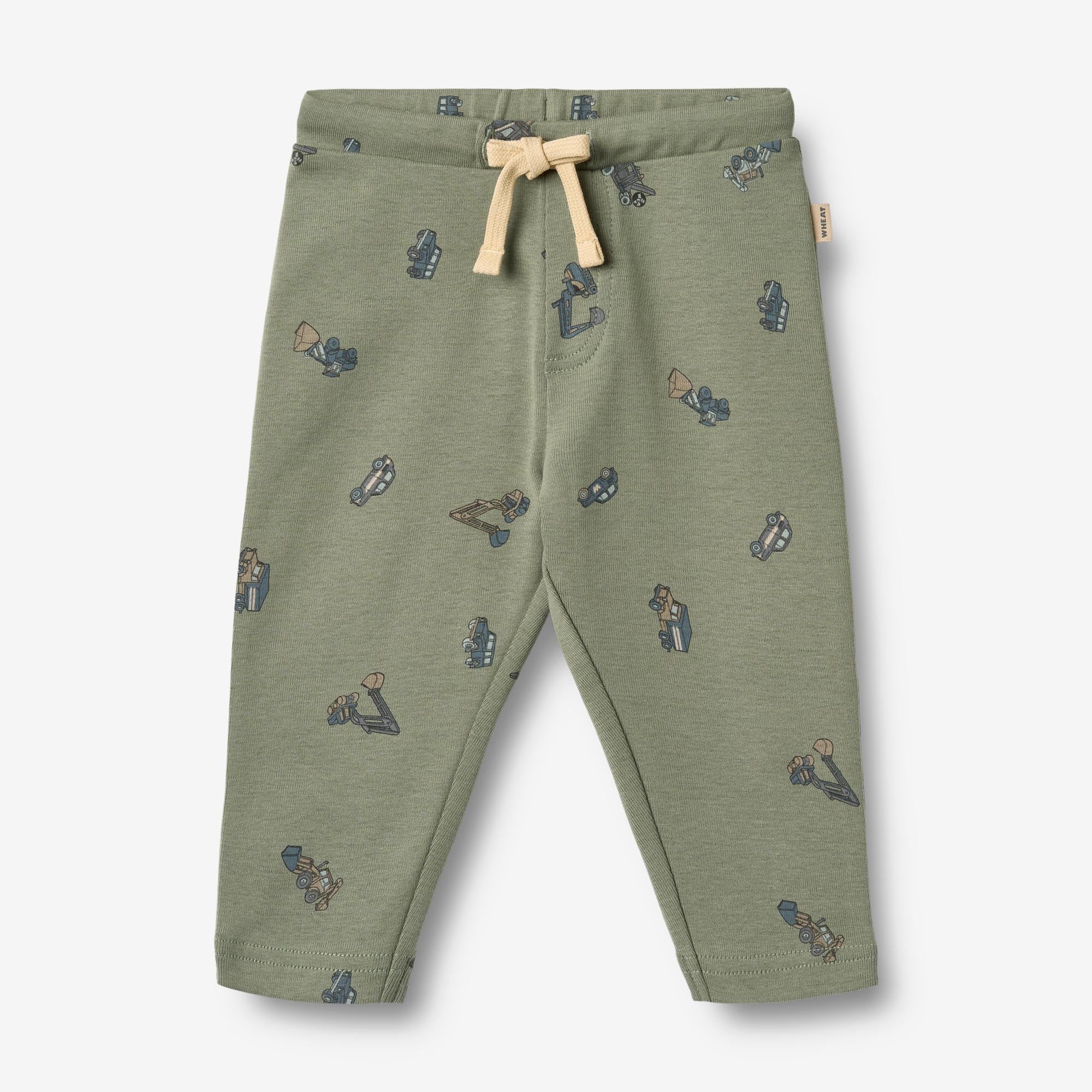 Jersey Pants Manfred - dusty green cars