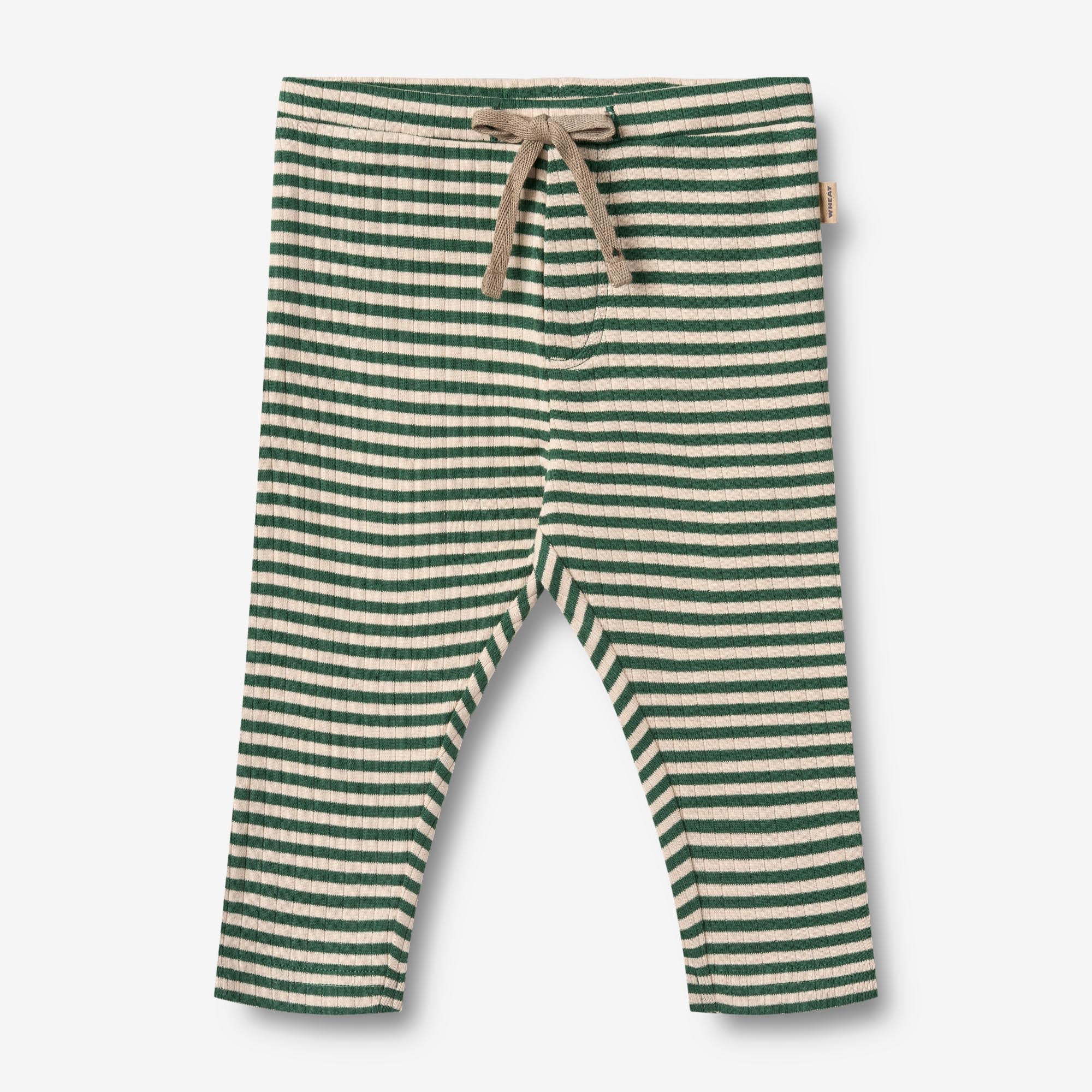 Jersey Pants Manfred - green stripe