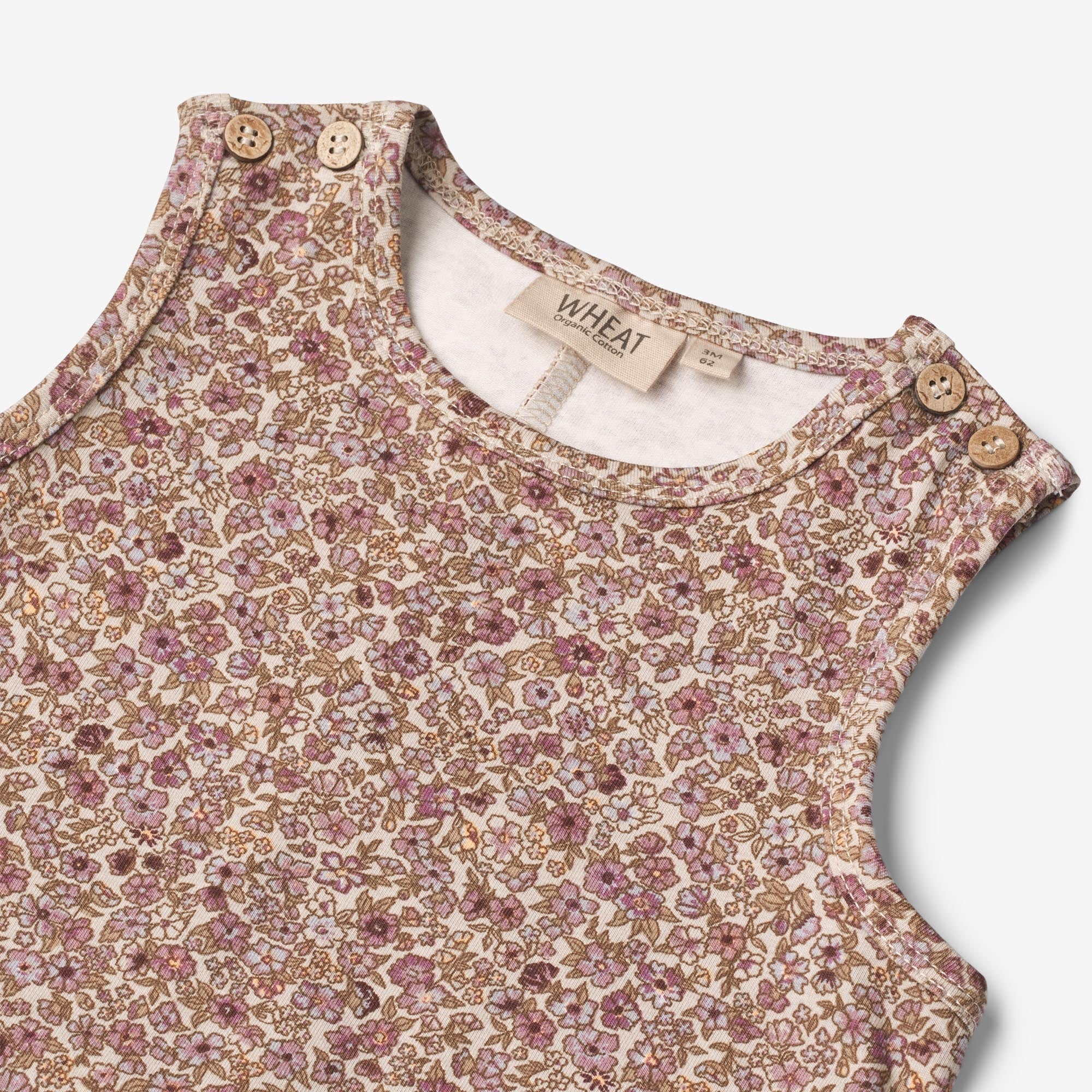 Jumpsuit Joey | Baby - grey rose flowers - Image 3