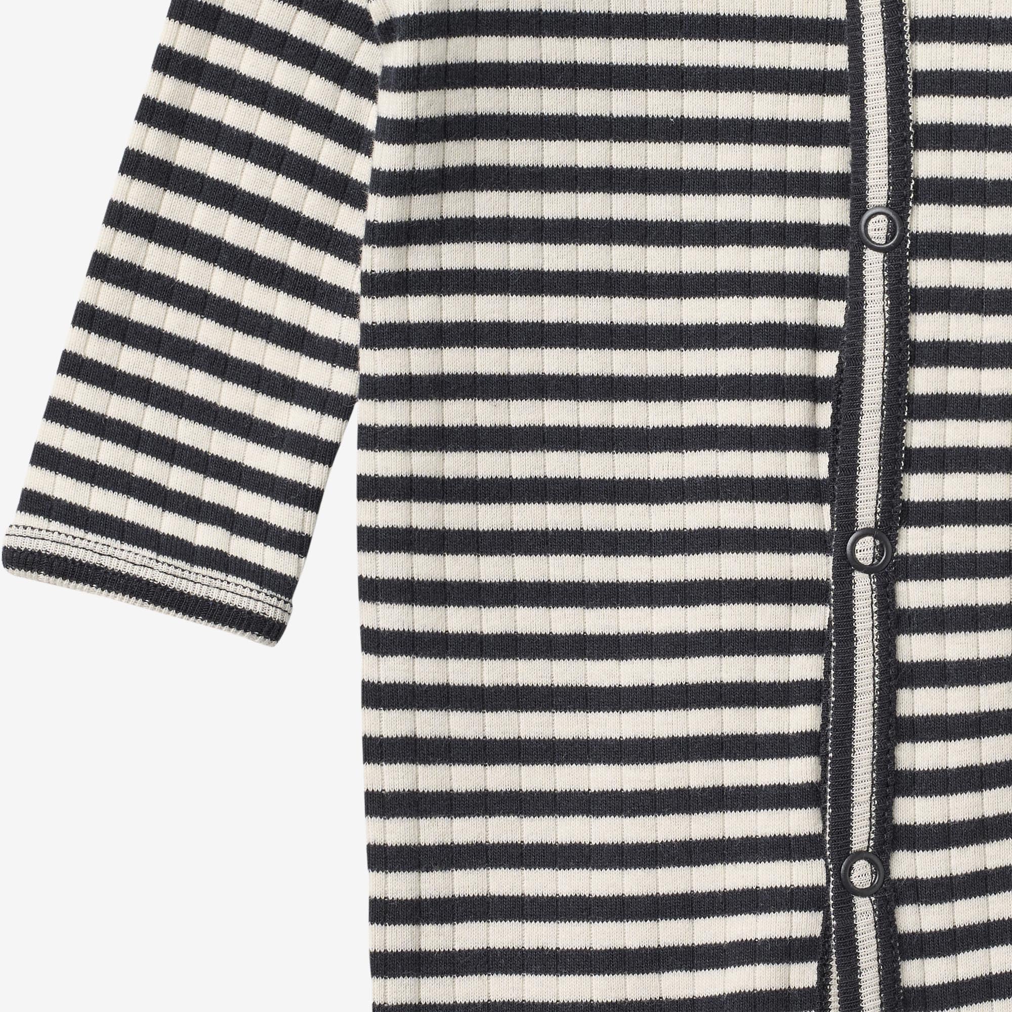 Jumpsuit L/S Dusty - navy rib stripe - Image 3