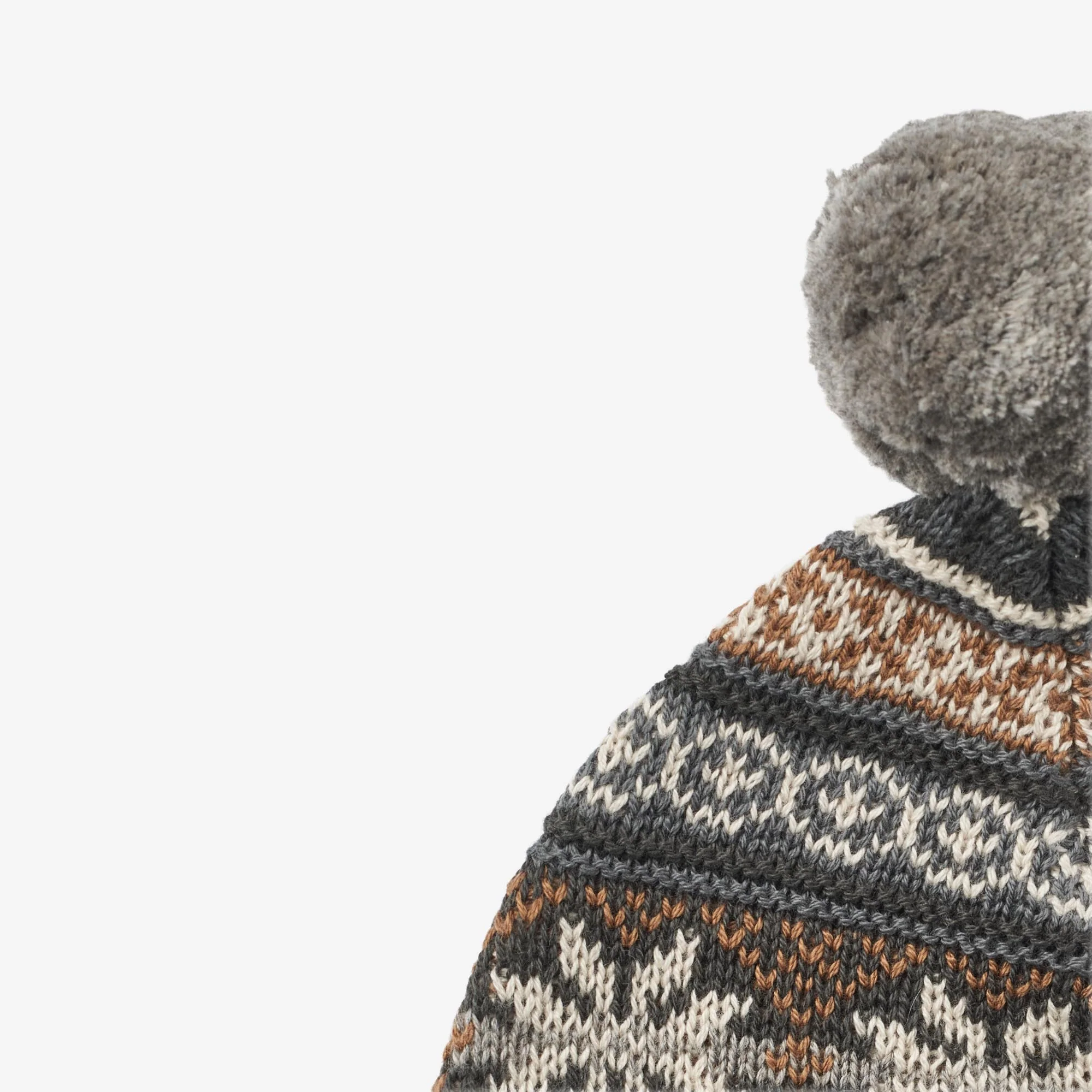 Knit Beanie Nolo - warm grey melange - Image 3