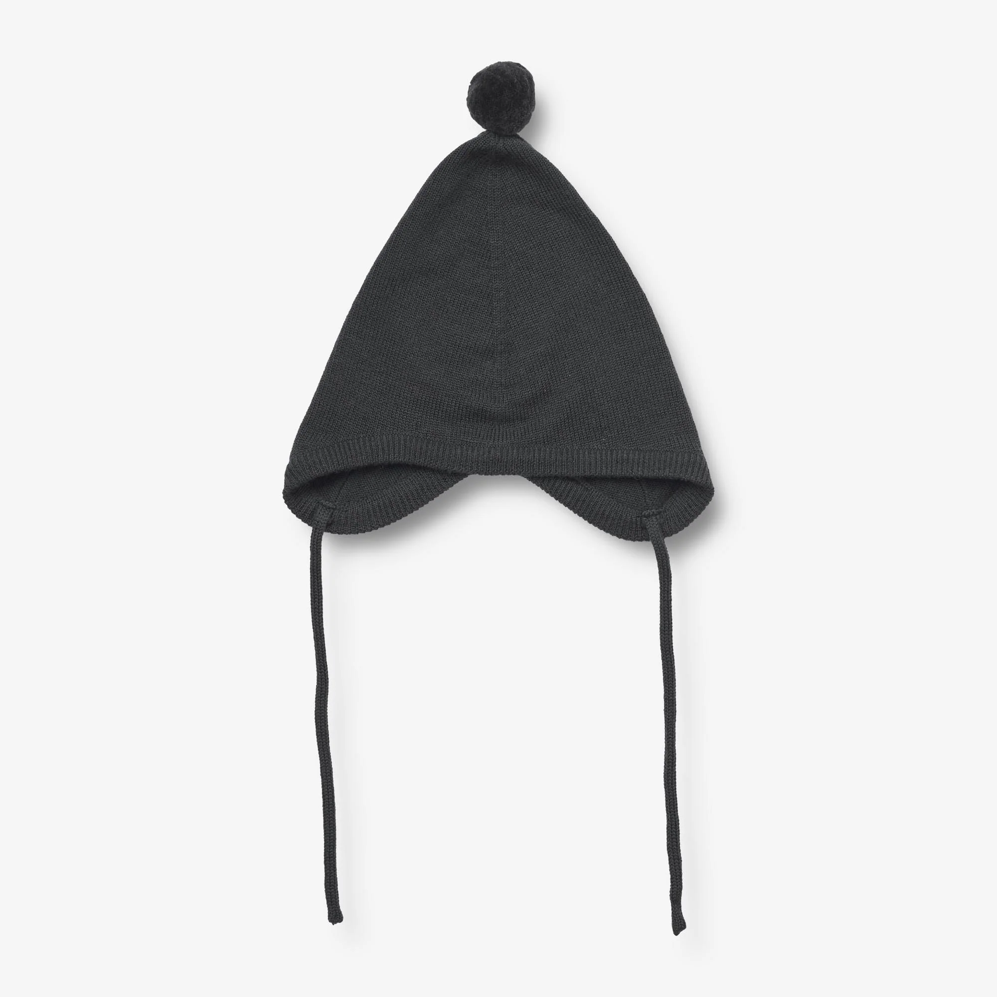 Knit Bonnet Liro | Baby - black coal - Image 2