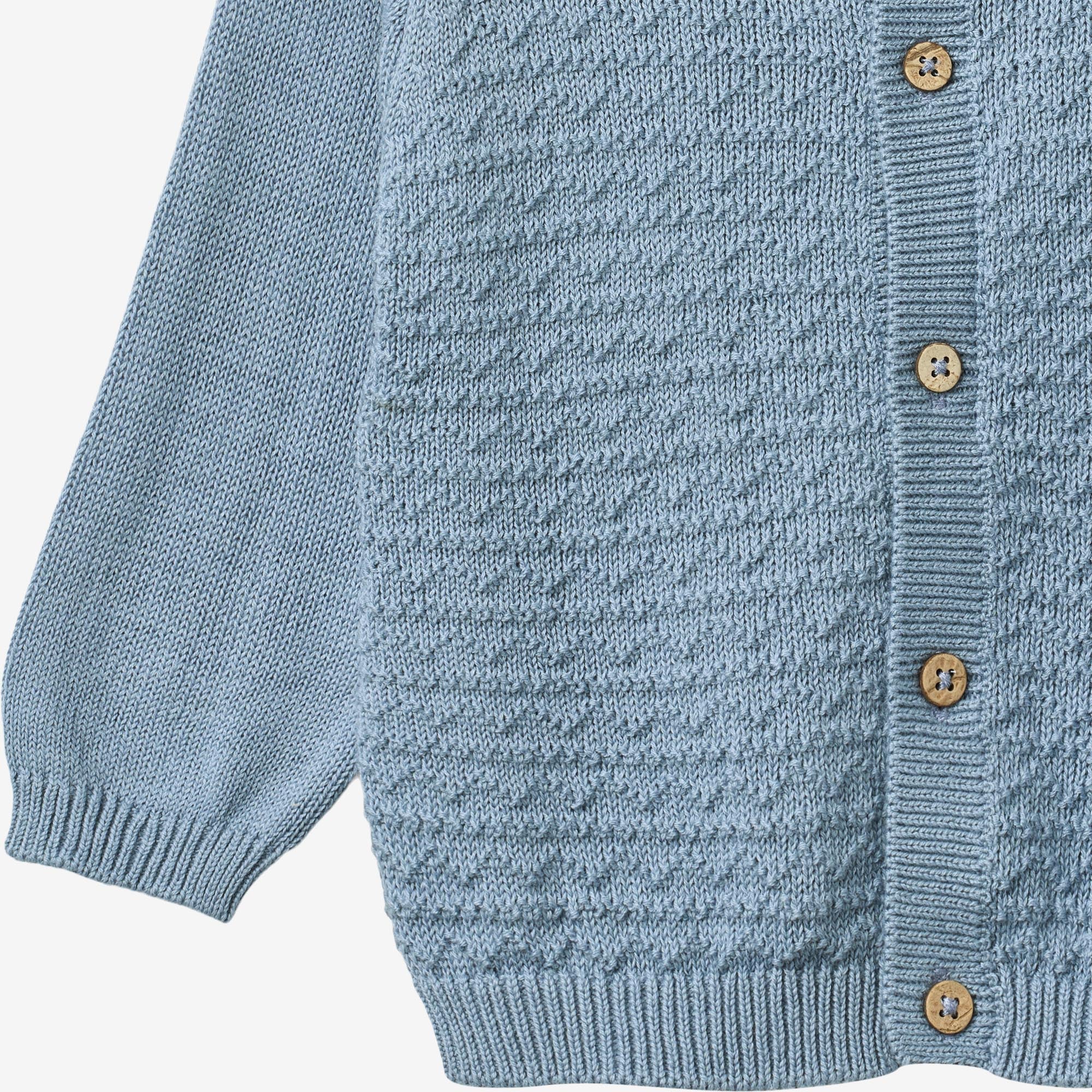 Knit Cardigan Bjørn - faded denim - Image 3