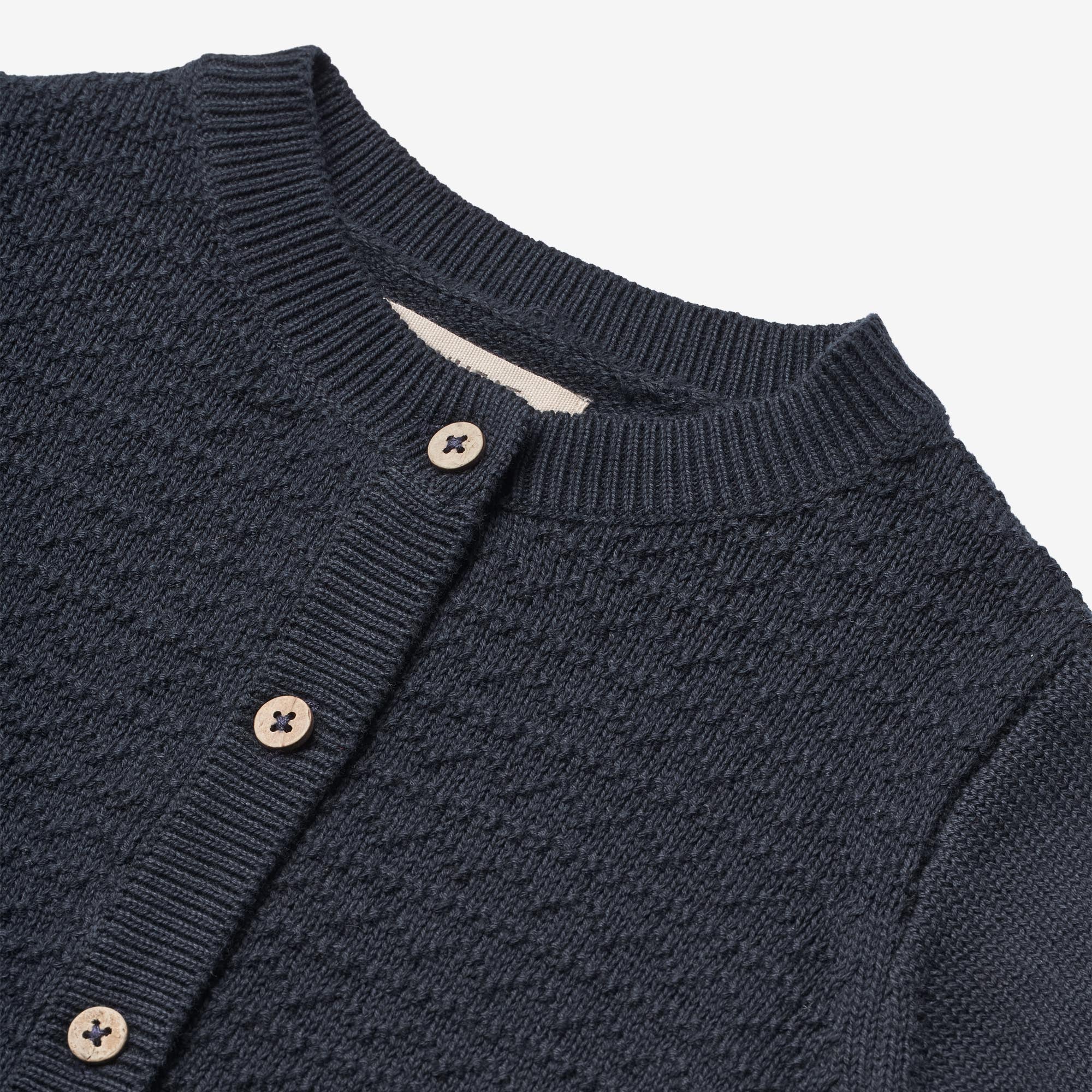 Knit Cardigan Bjørn - navy - Image 3