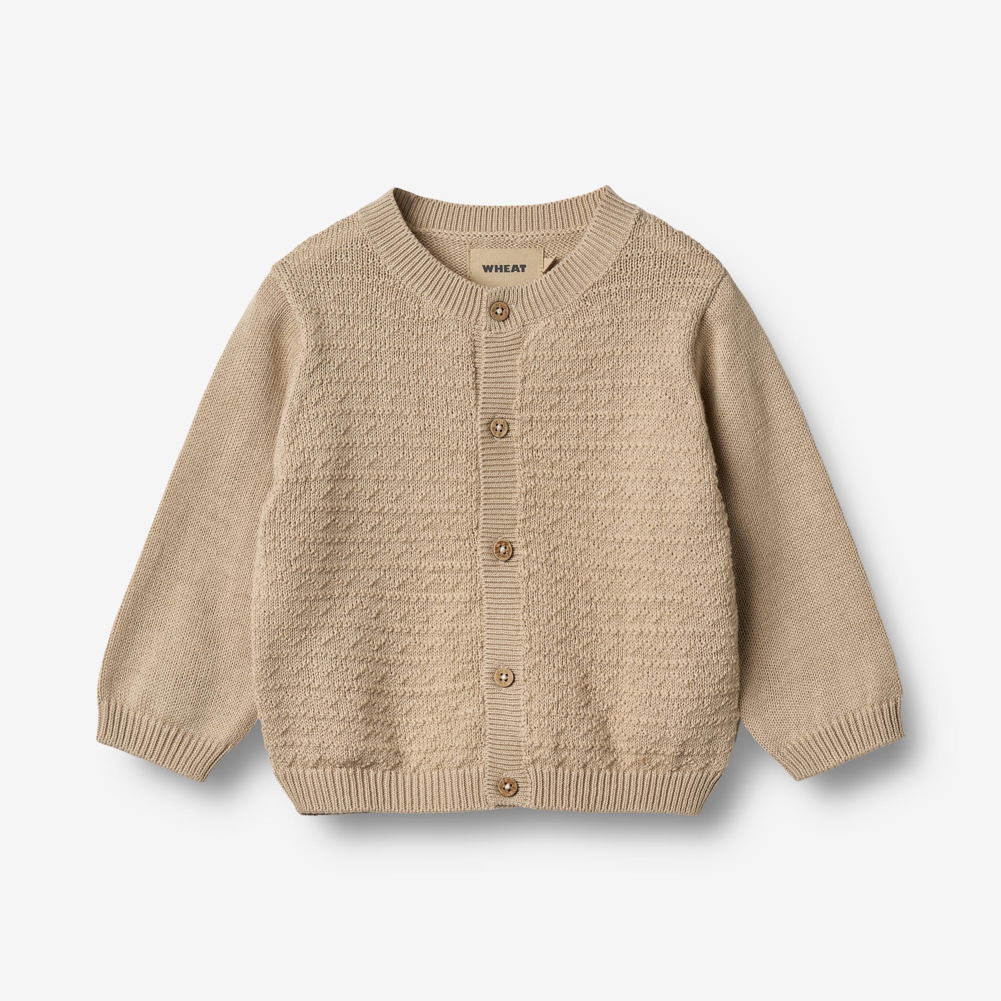 Knit Cardigan Bjørn - soft sand