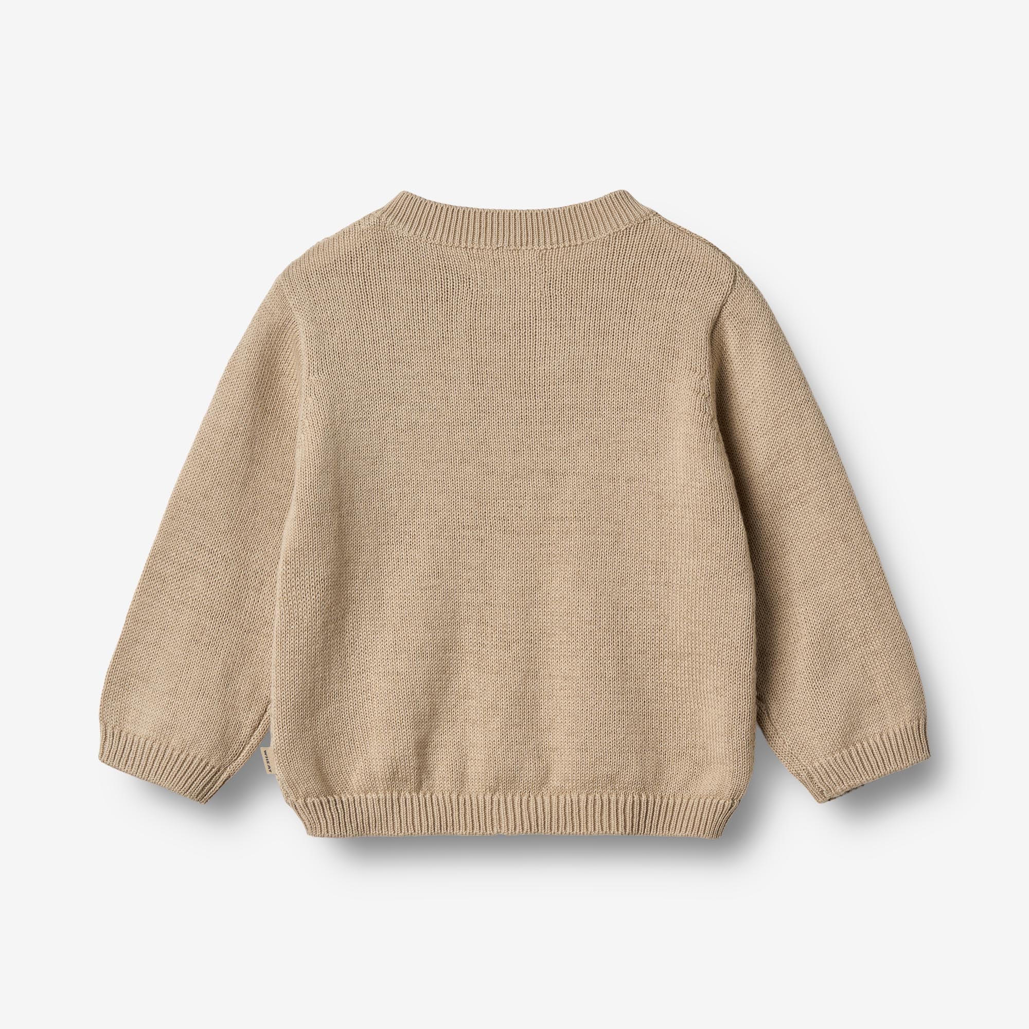 Knit Cardigan Bjørn - soft sand - Image 2