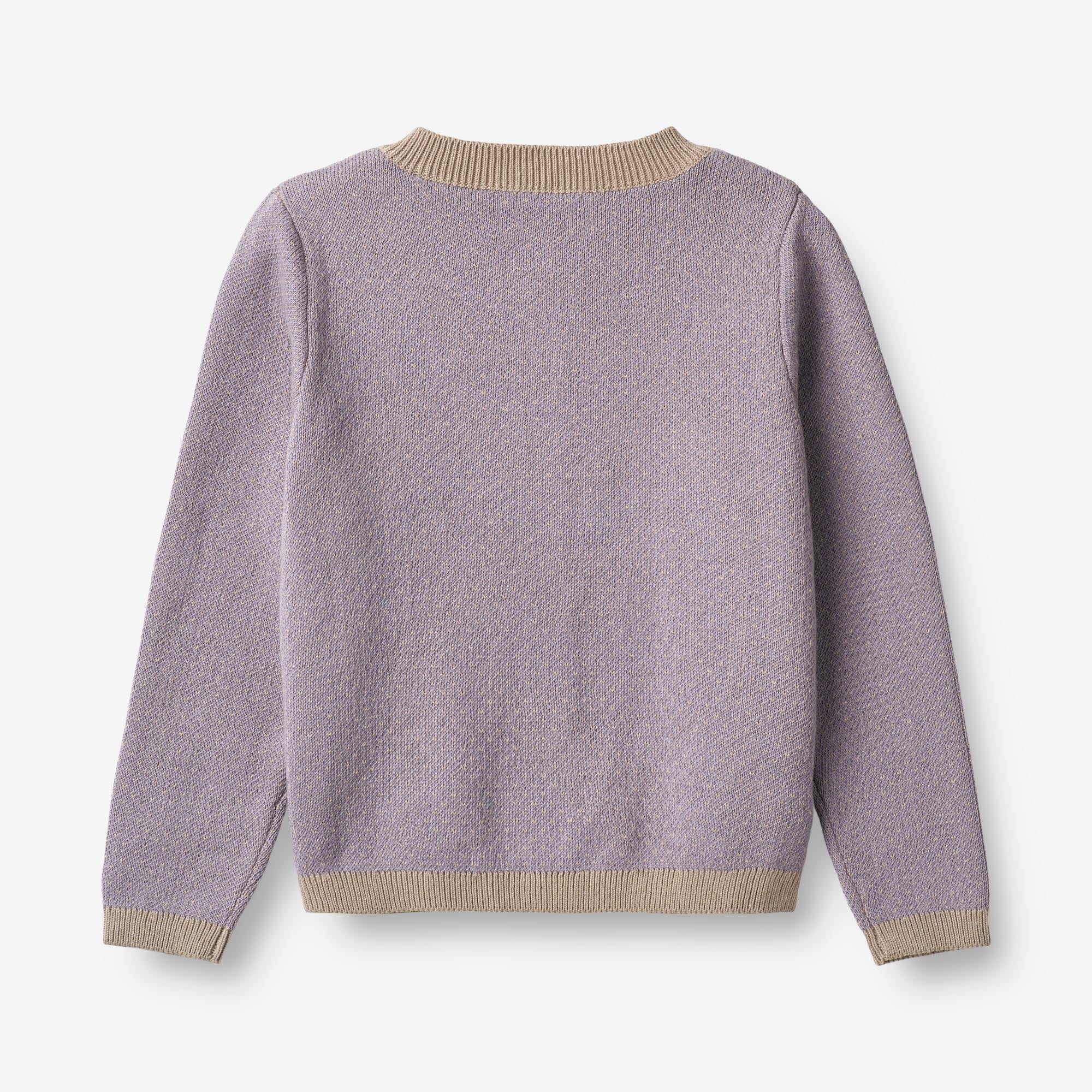 Knit Cardigan Elga - lavender beige - Image 2