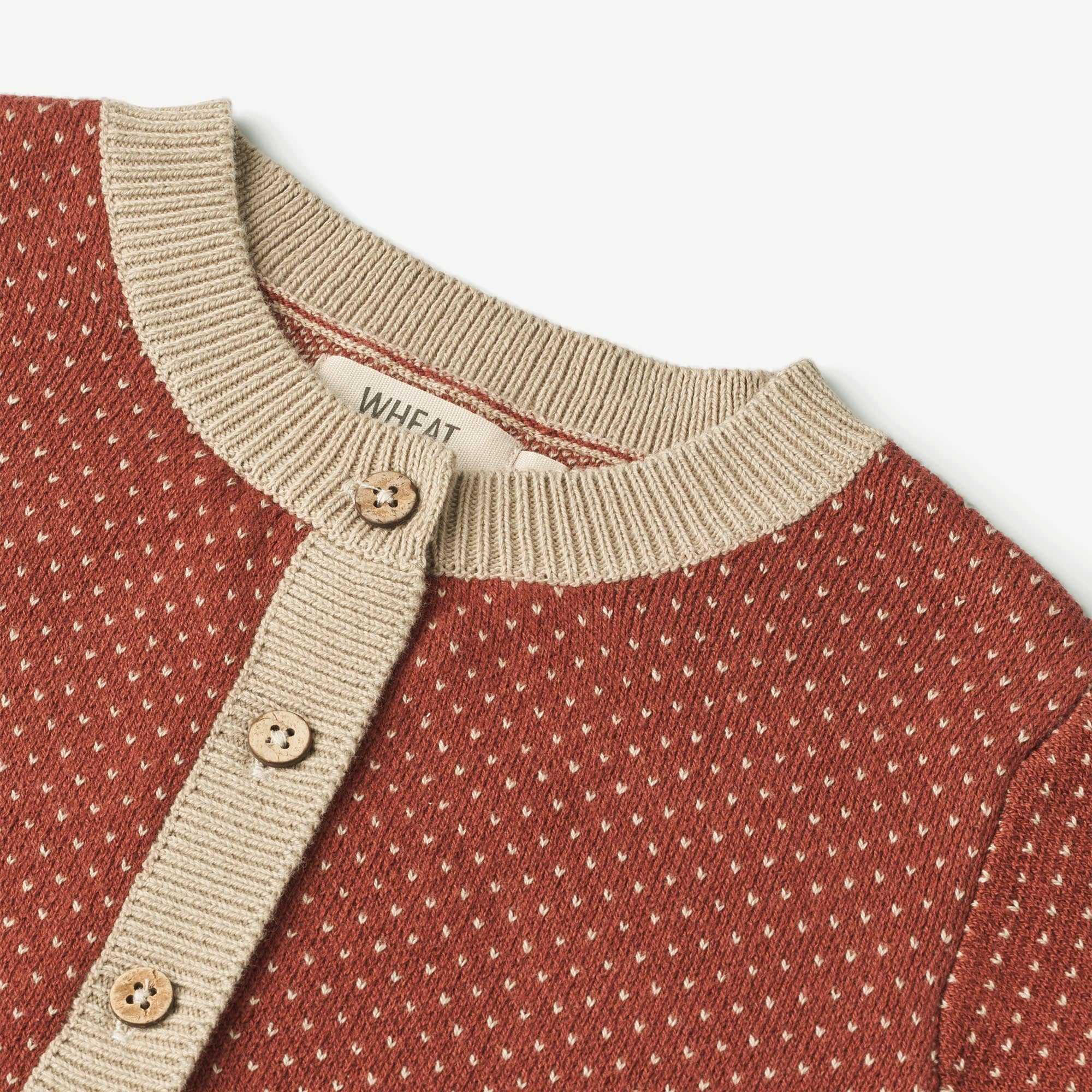Knit Cardigan Elga - red beige - Image 3