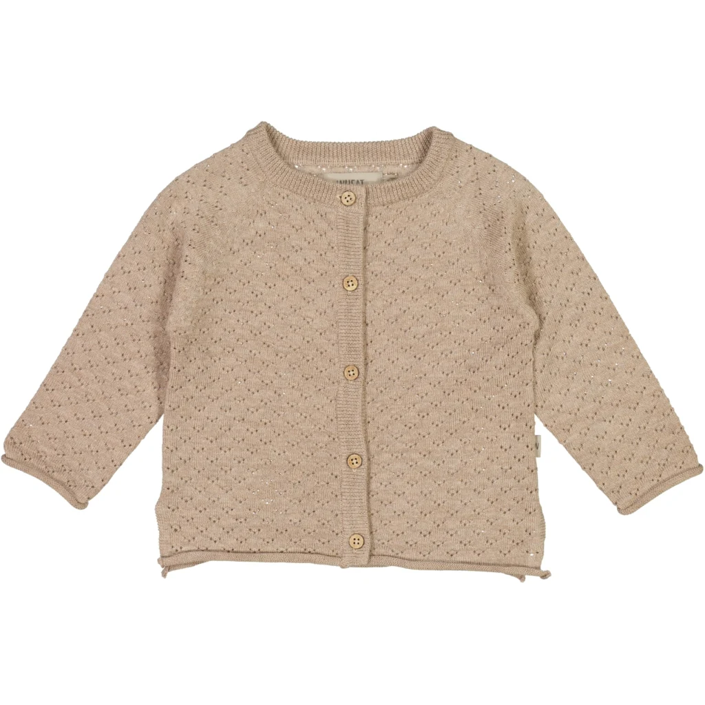 Knit Cardigan Hera - khaki melange