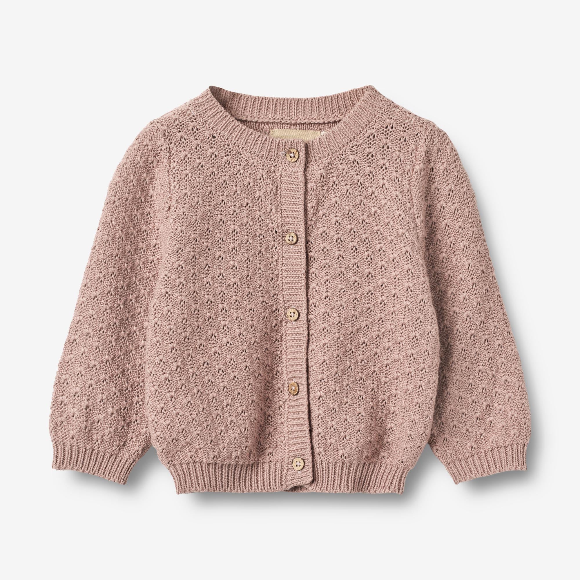 Knit Cardigan Magnella | Baby - dry rose