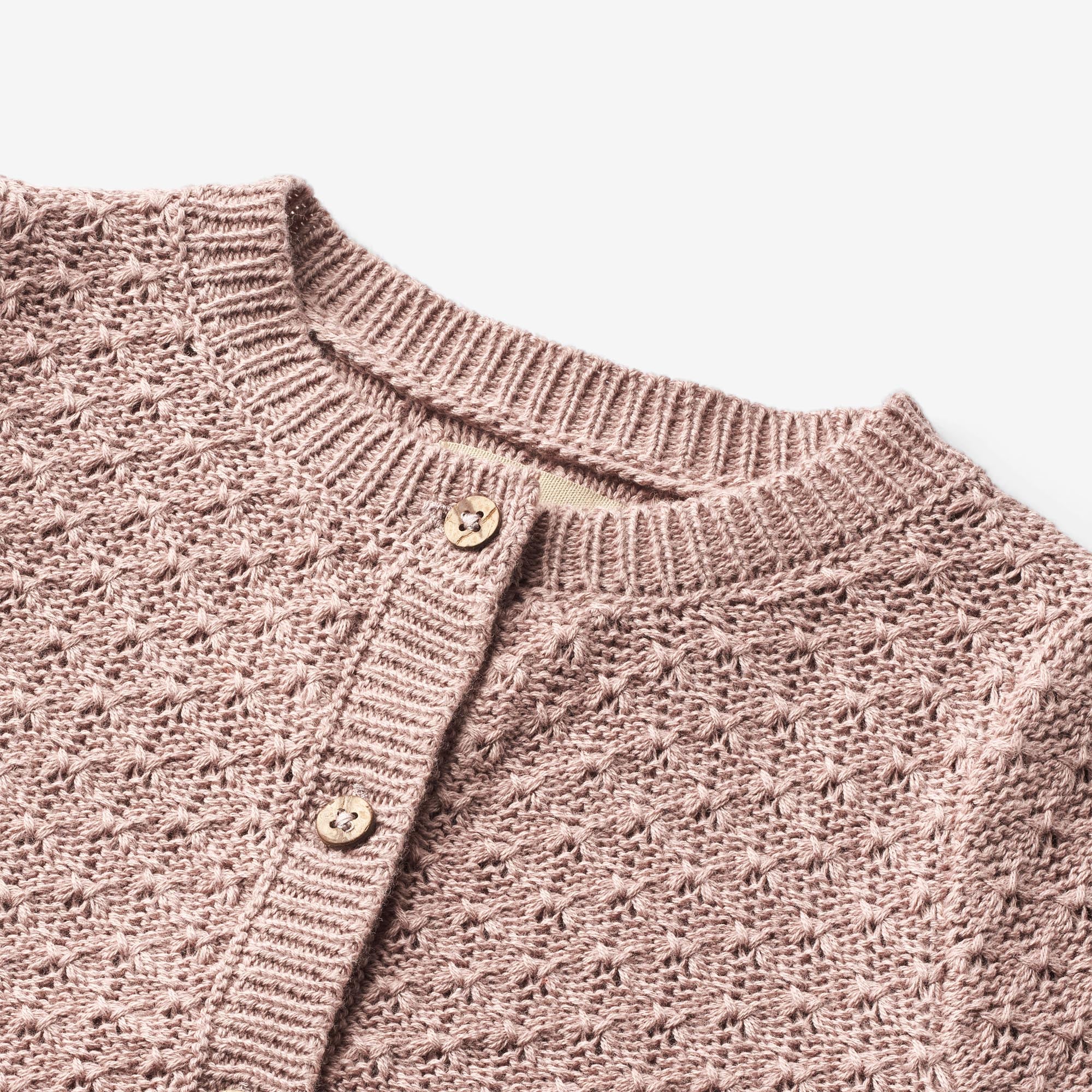 Knit Cardigan Magnella | Baby - dry rose - Image 4