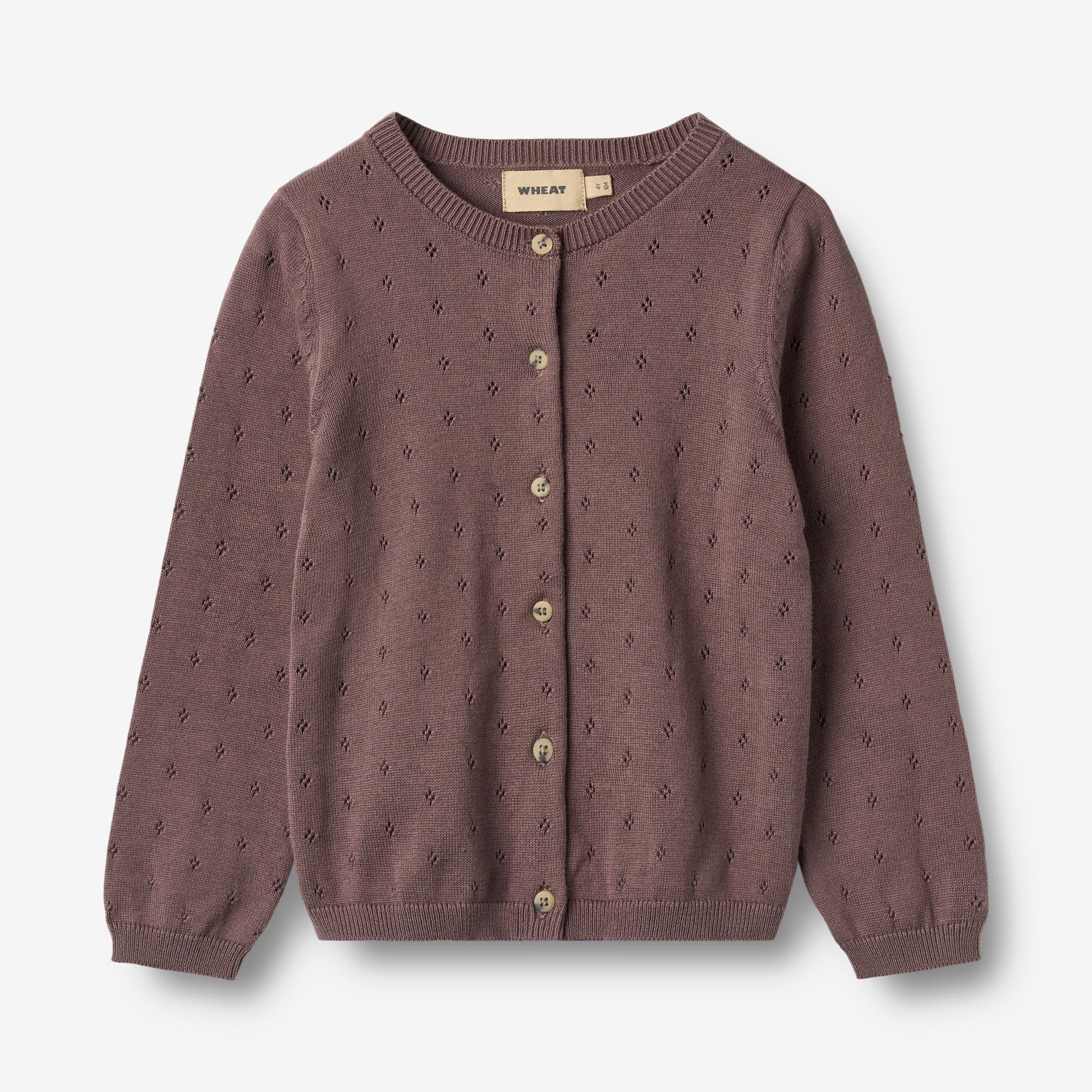 Knit Cardigan Maia - plum