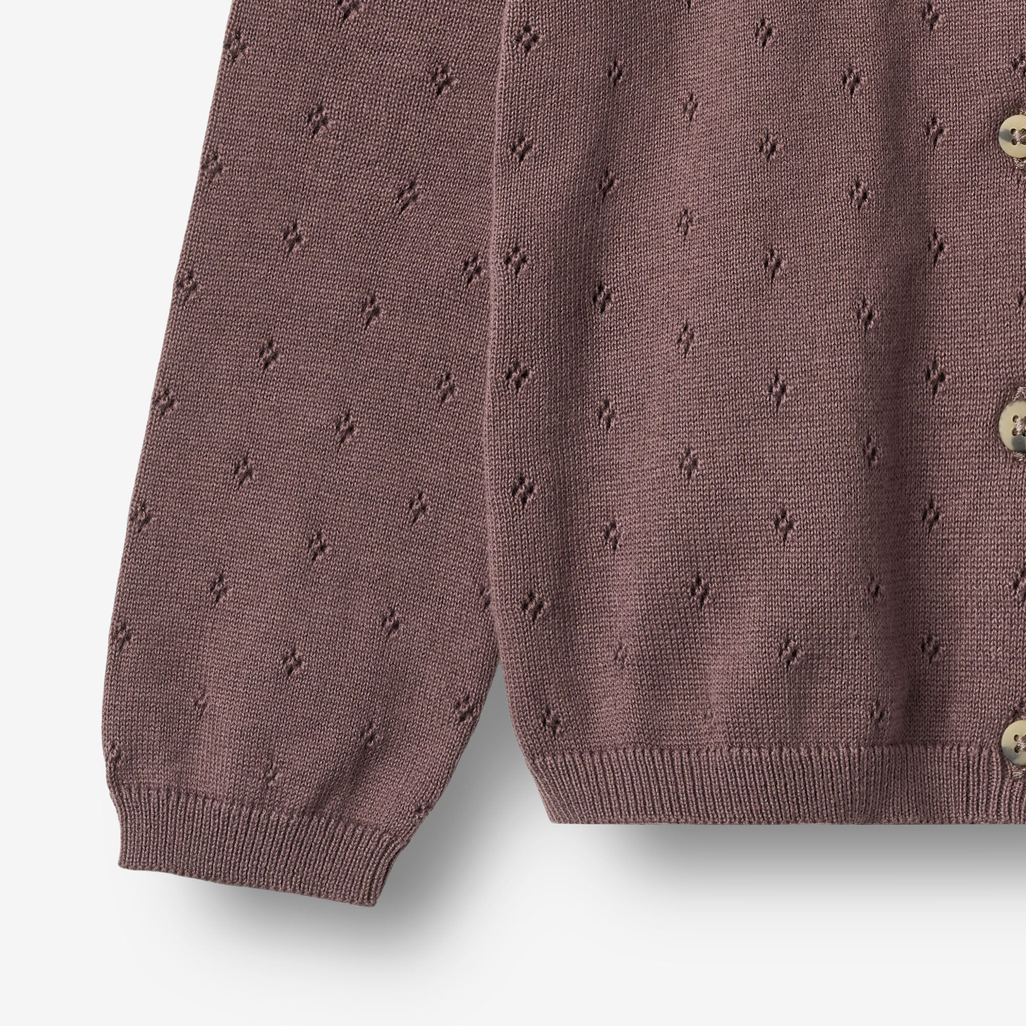 Knit Cardigan Maia - plum - Image 3