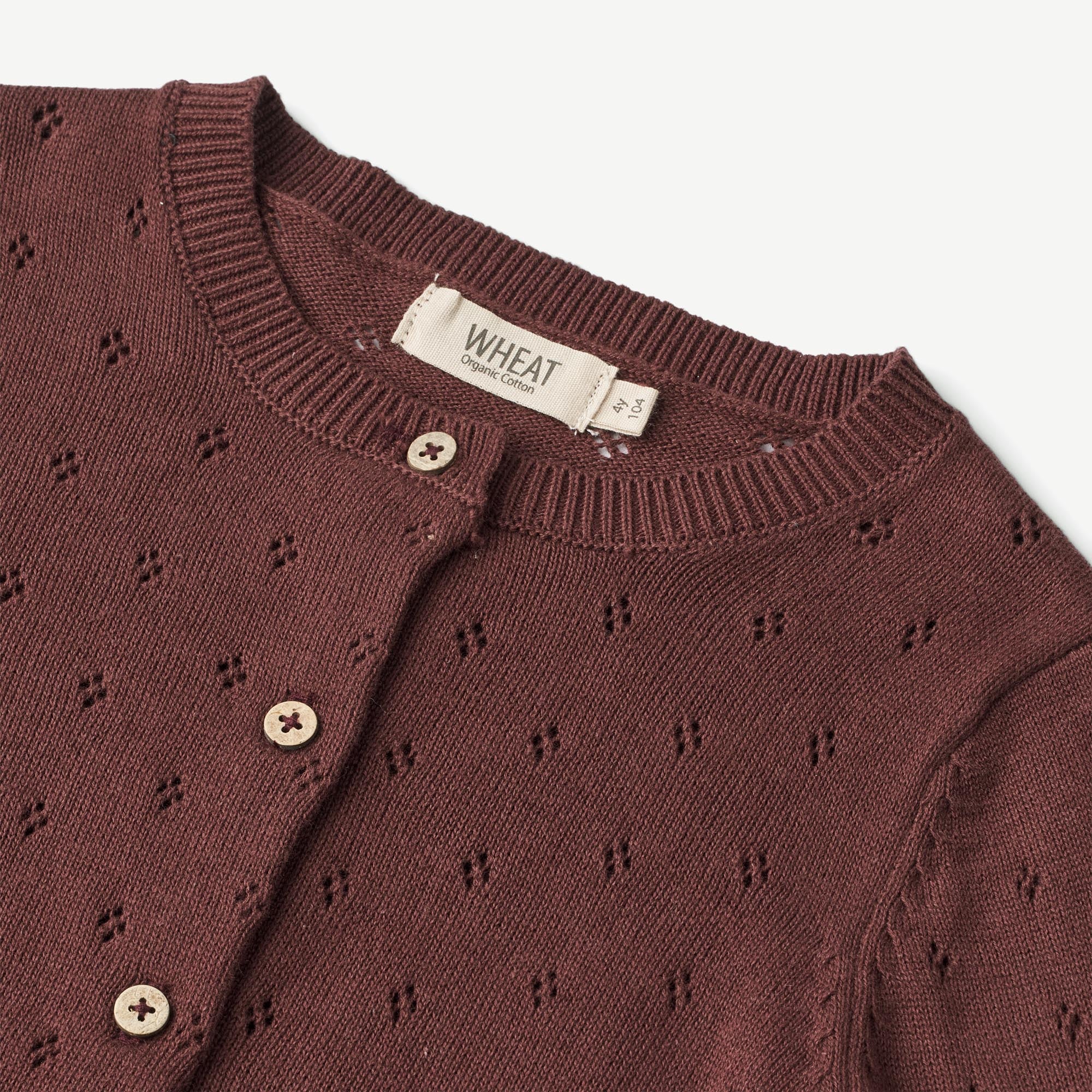 Knit Cardigan Maia - aubergine - Image 3