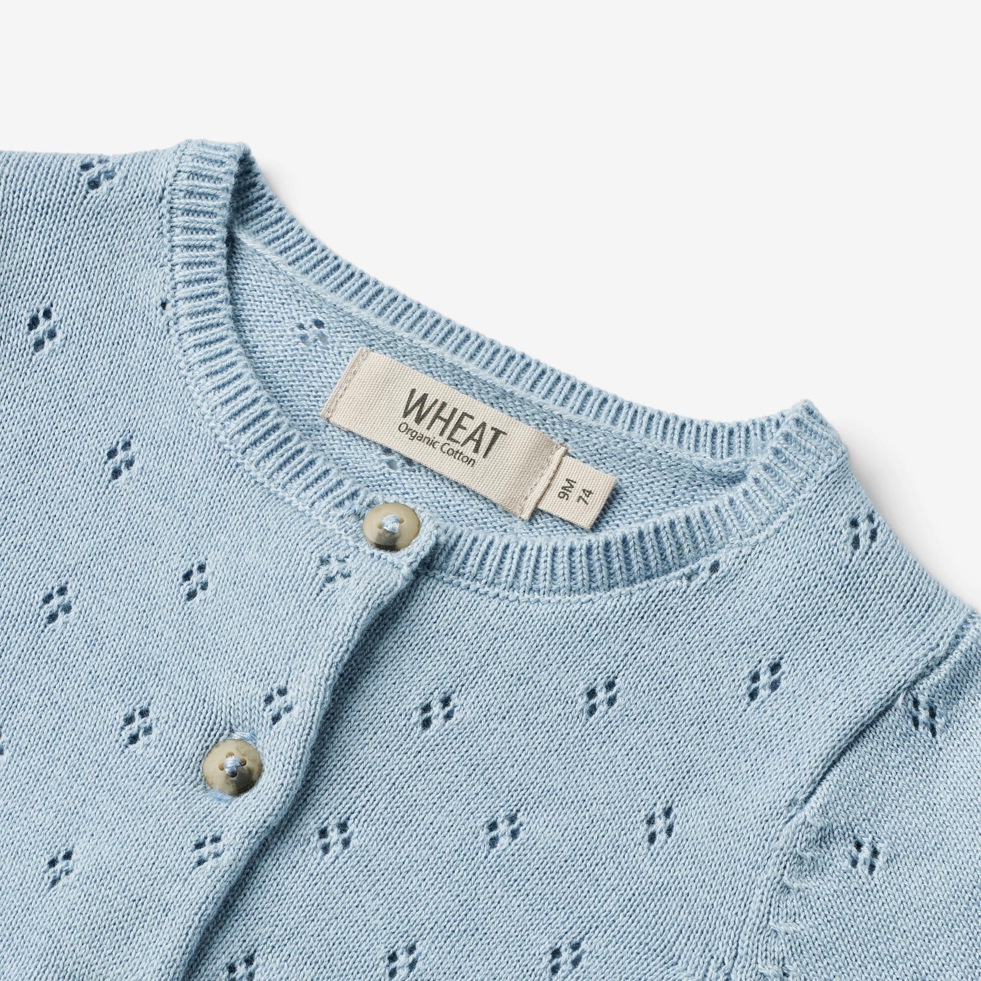 Knit Cardigan Maia | Baby - blue summer - Image 3