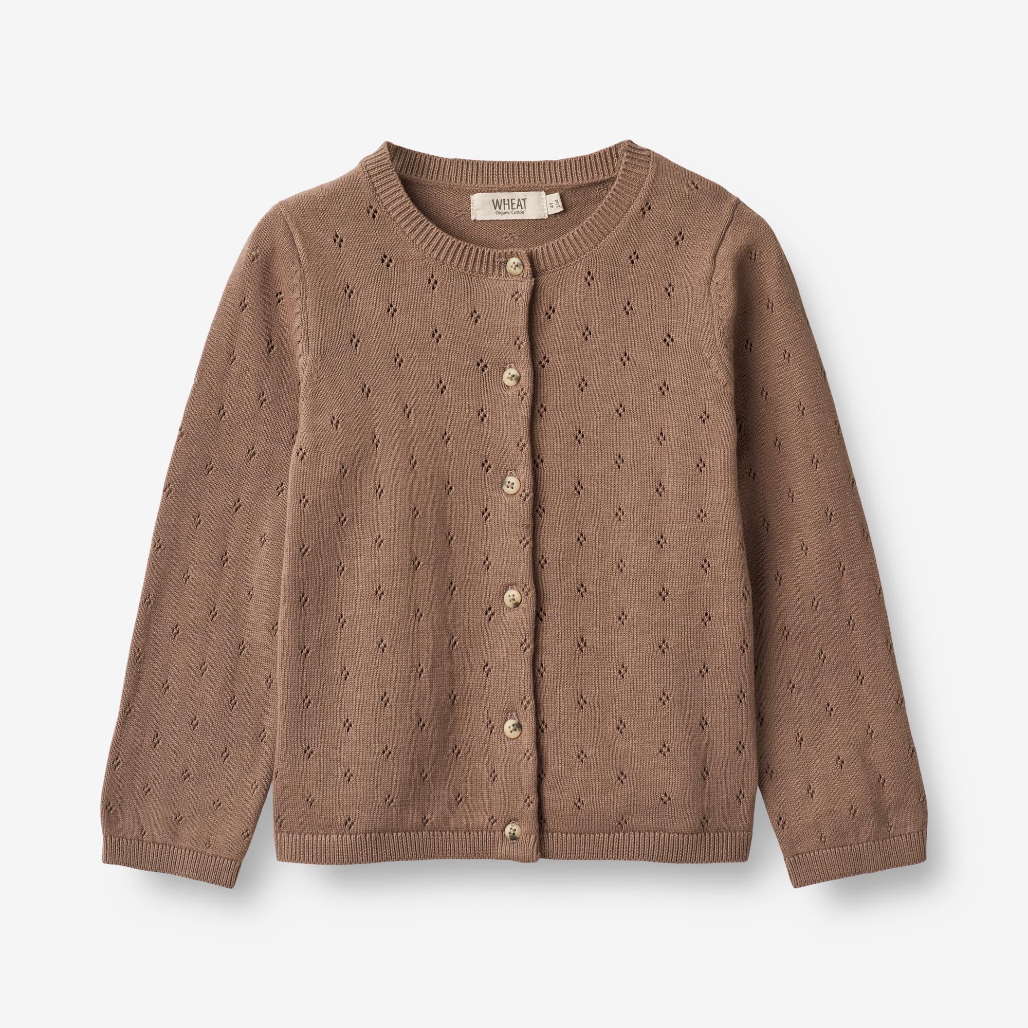 Knit Cardigan Maia - cocoa brown