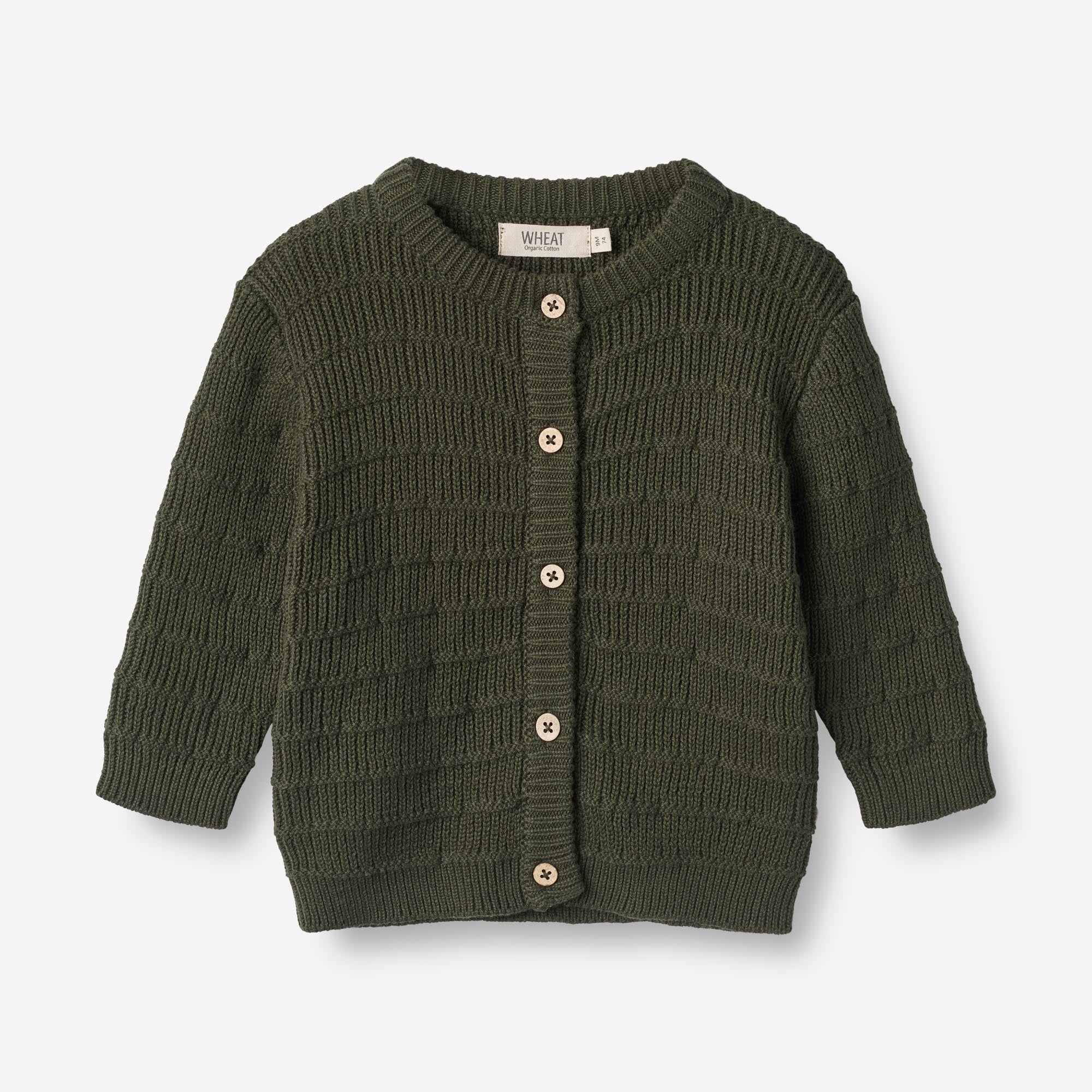 Knit Cardigan Villy | Baby - forest night