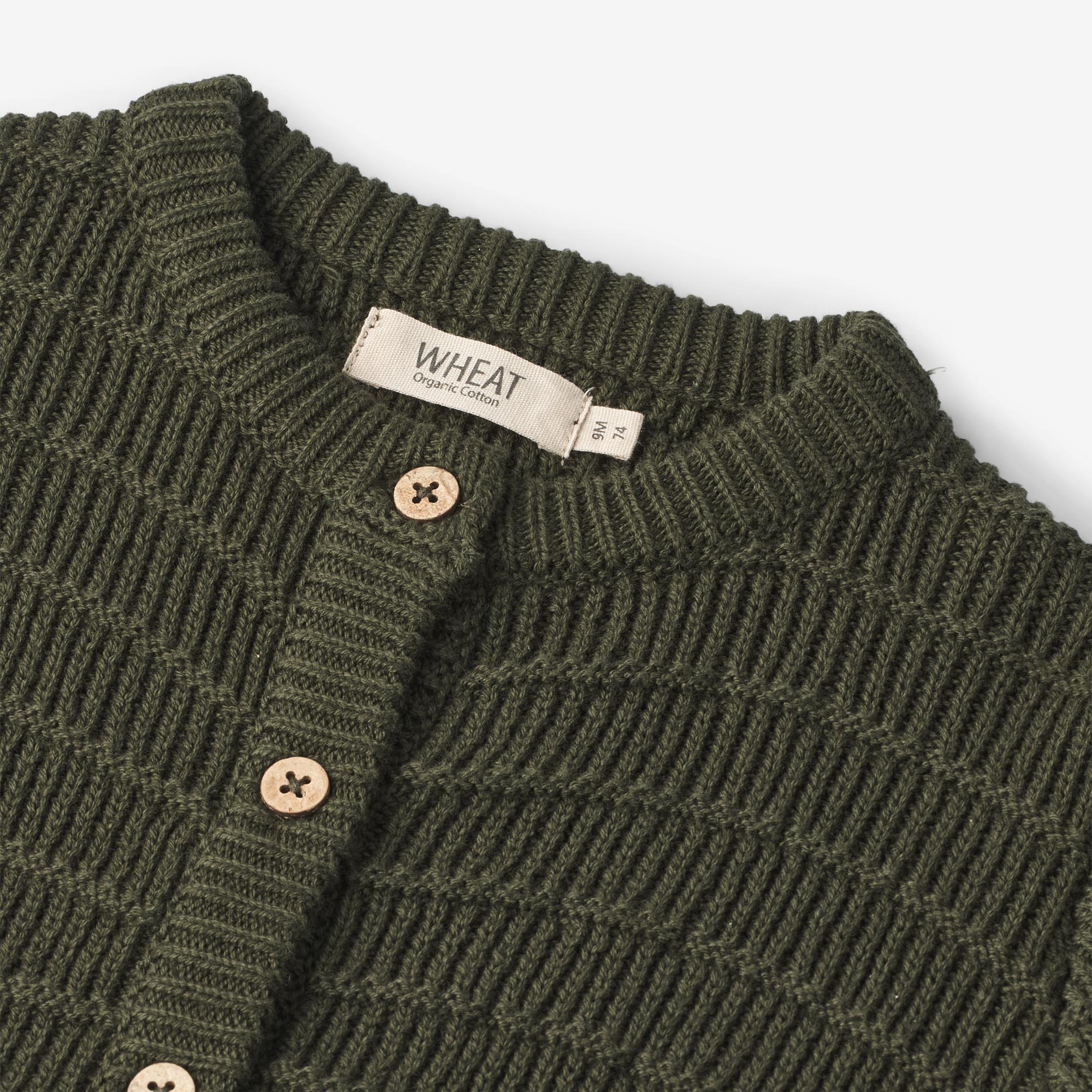 Knit Cardigan Villy | Baby - forest night - Image 3