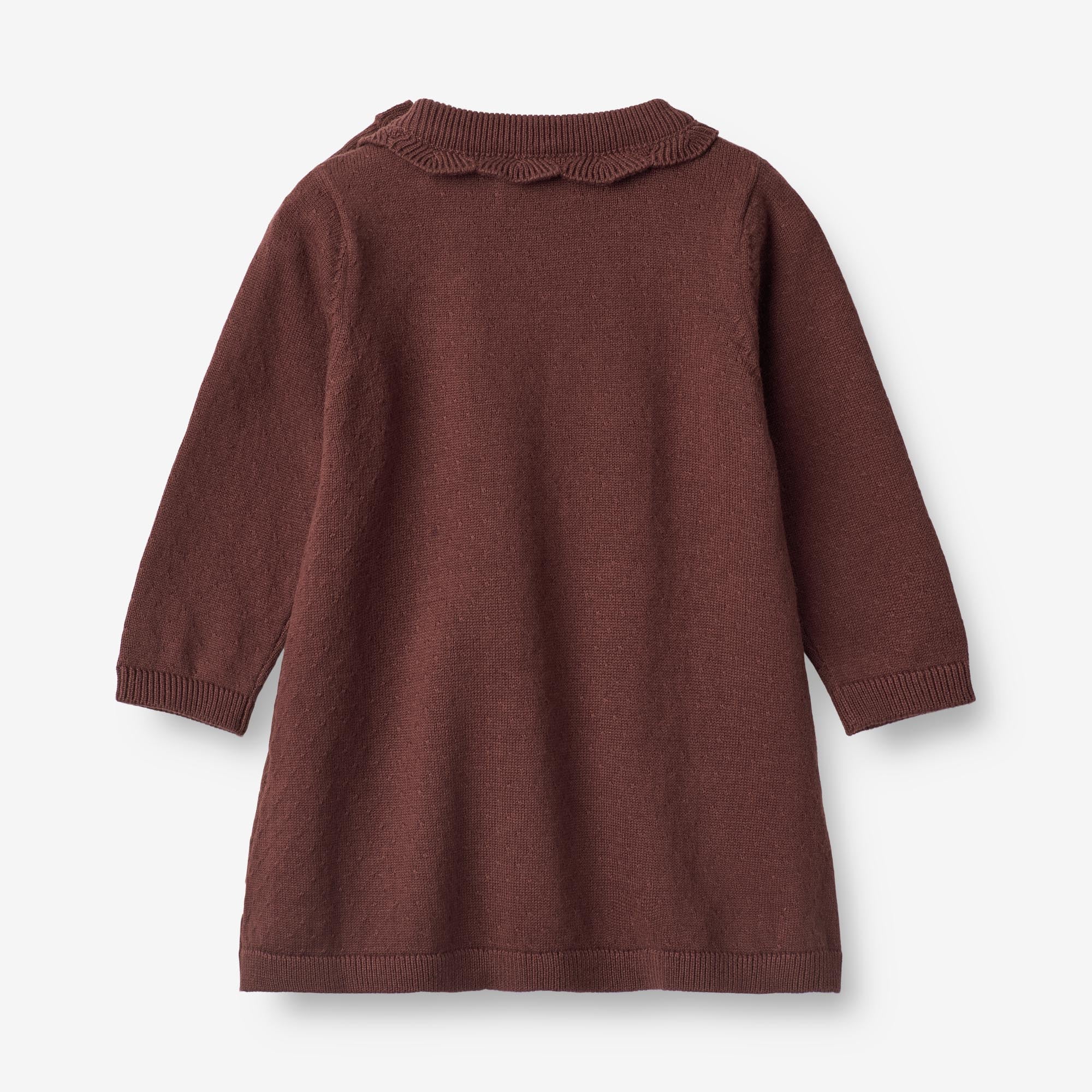 Knit Dress Nannie | Baby - aubergine - Image 2