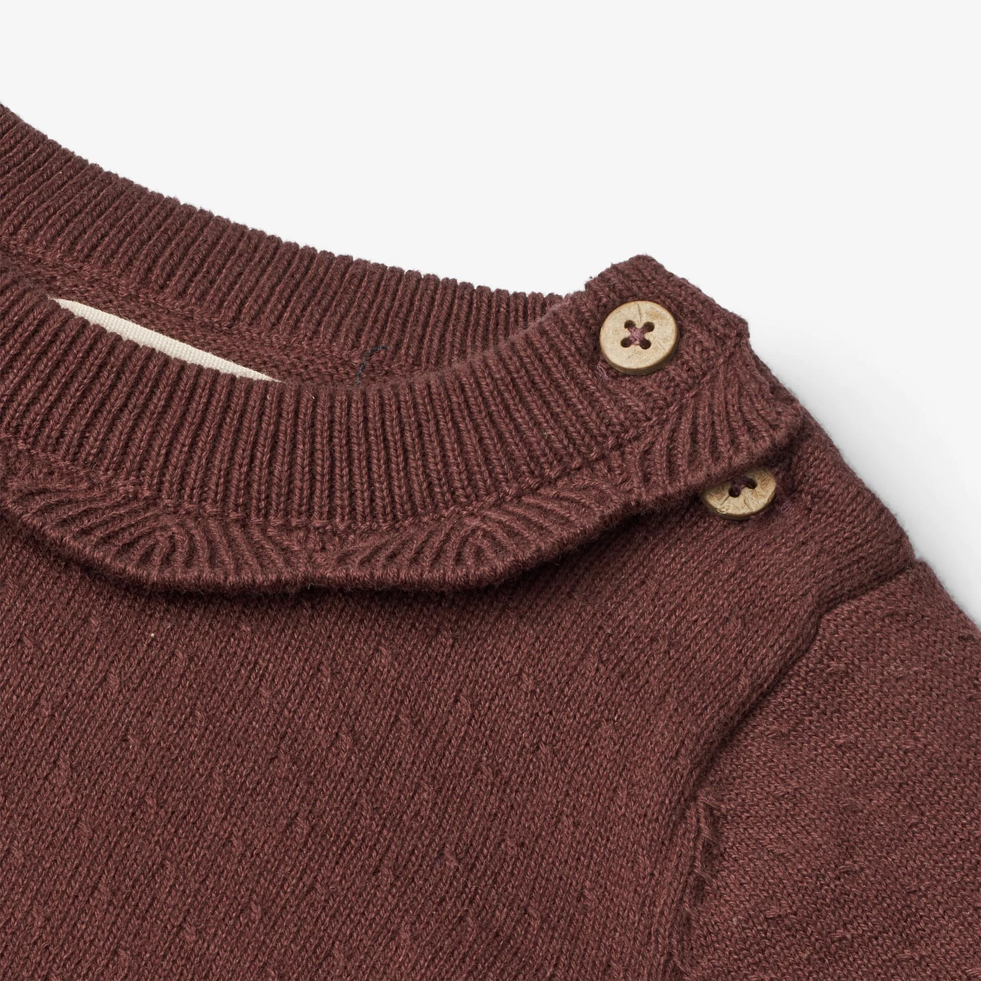 Knit Dress Nannie | Baby - aubergine - Image 3