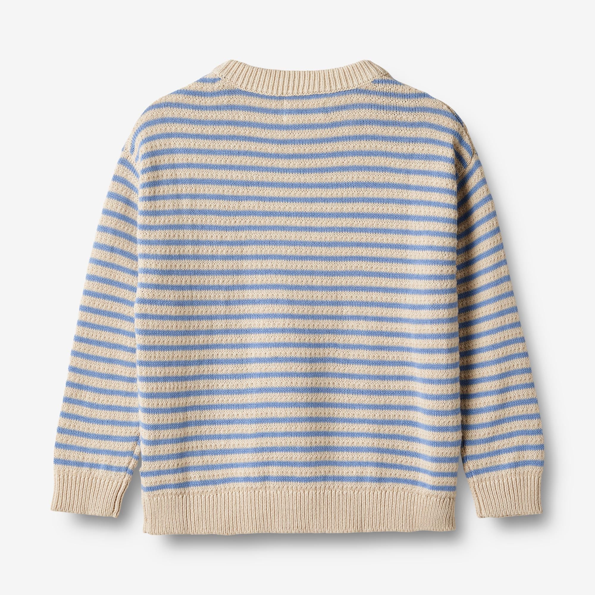 Knit Pullover Chris - azure stripe - Image 2