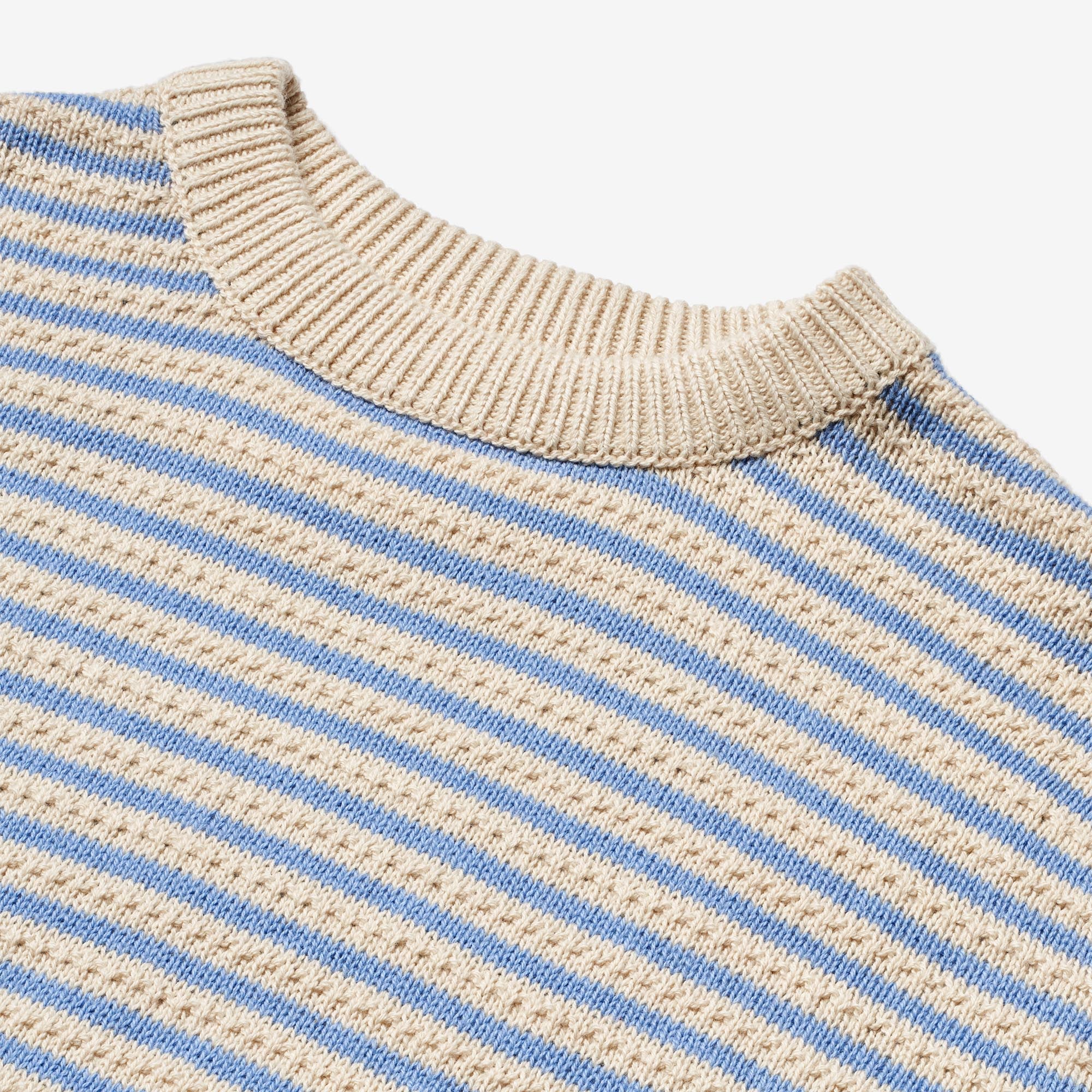 Knit Pullover Chris - azure stripe - Image 3