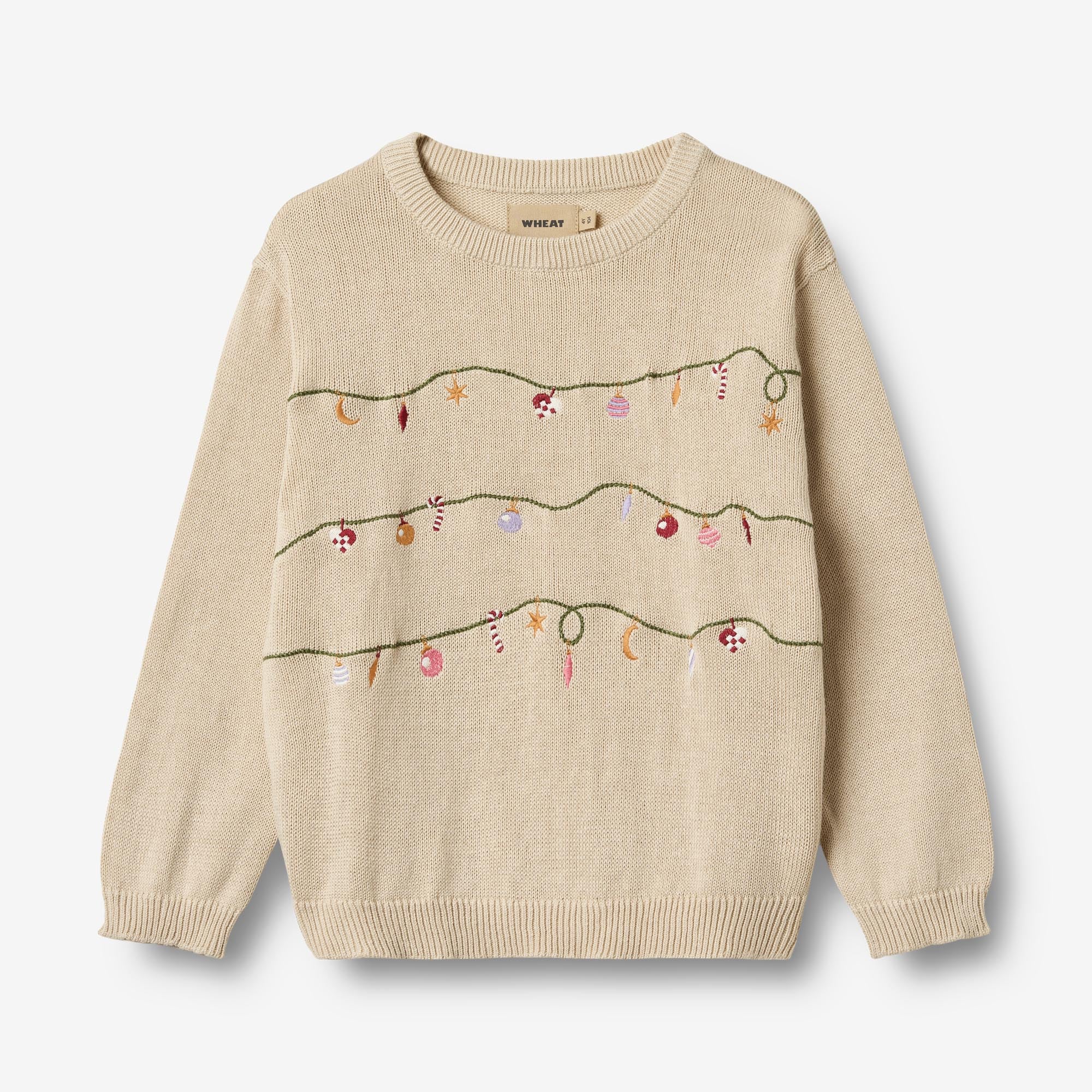 Knit Pullover Embr. Lisa - offwhite