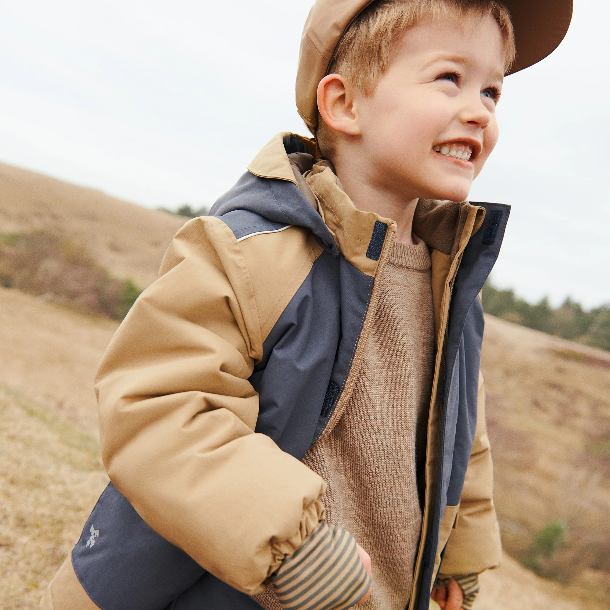 Knit Pullover Finley - grey camel melange - Image 5