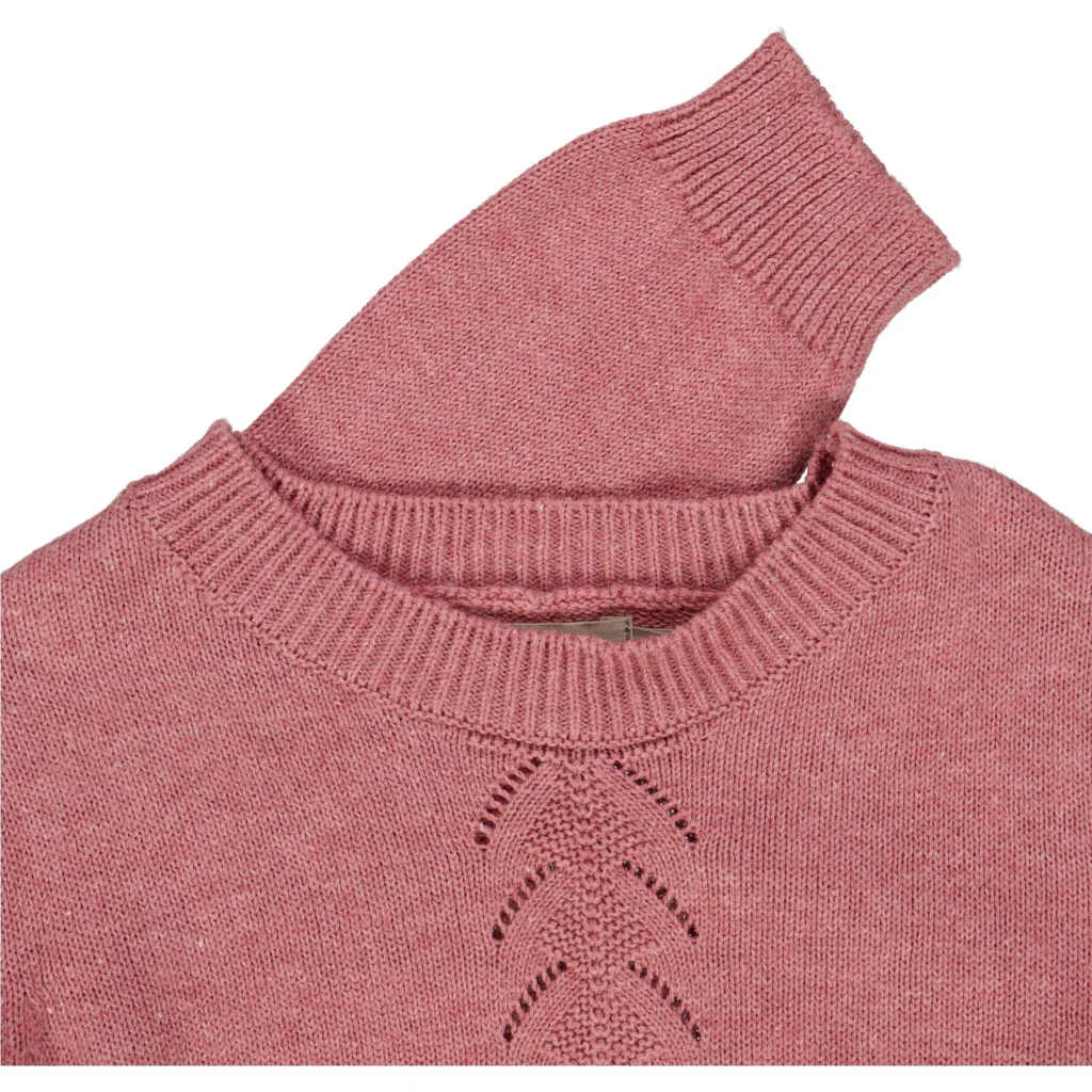 Knit Pullover Gaby - berry melange - Image 3