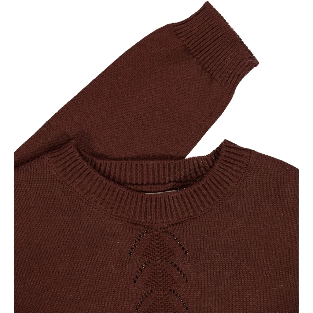 Knit Pullover Gaby - maroon - Image 3