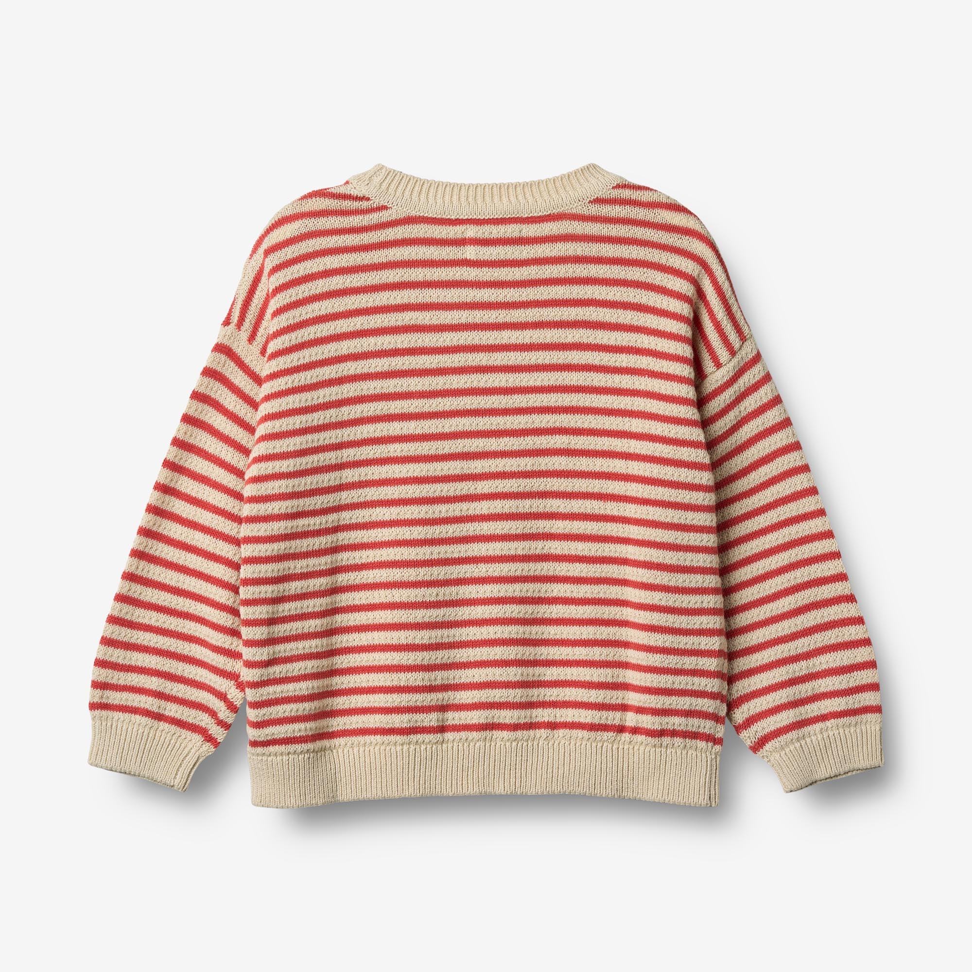 Knit Pullover Leise - red stripe - Image 3