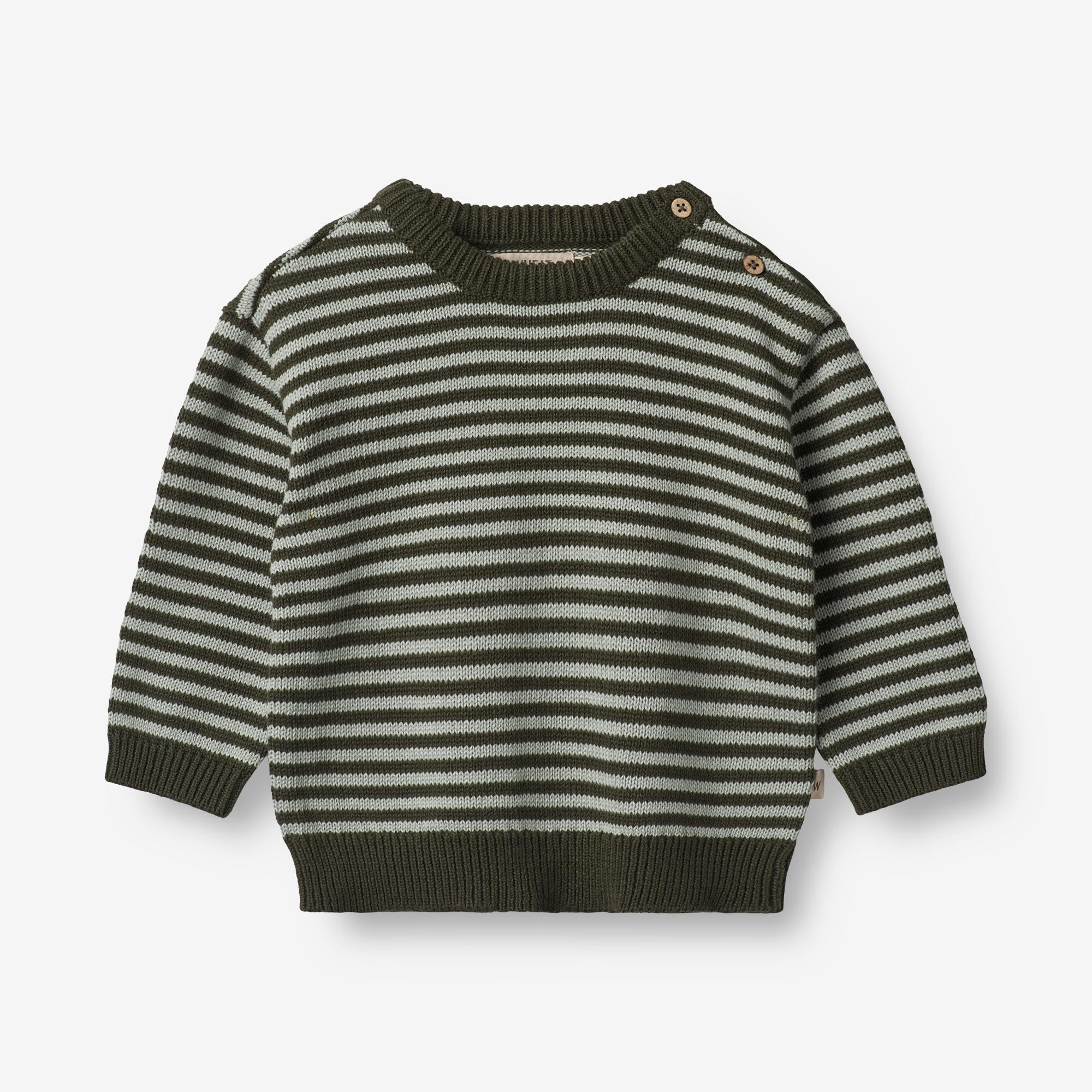 Knit Pullover Morgan | Baby - forest night stripe