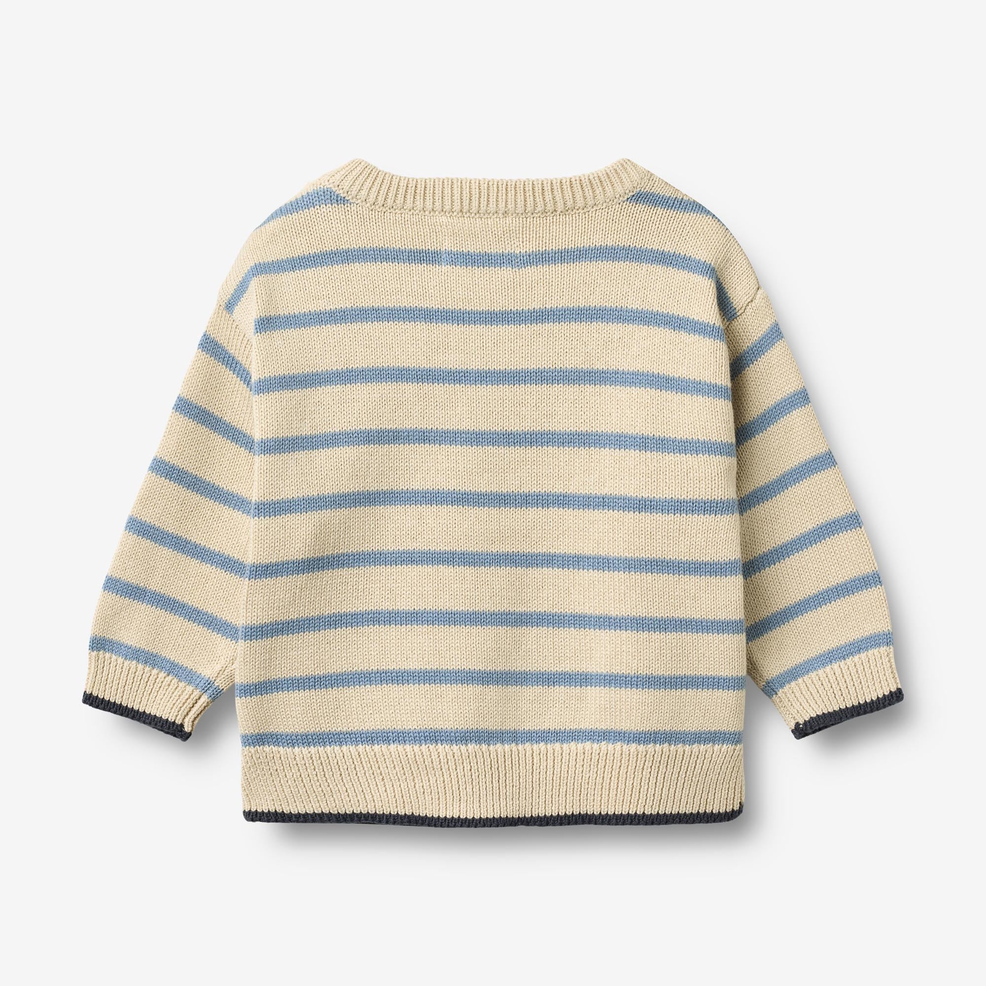 Knit Pullover Morgan - faded denim stripe - Image 2