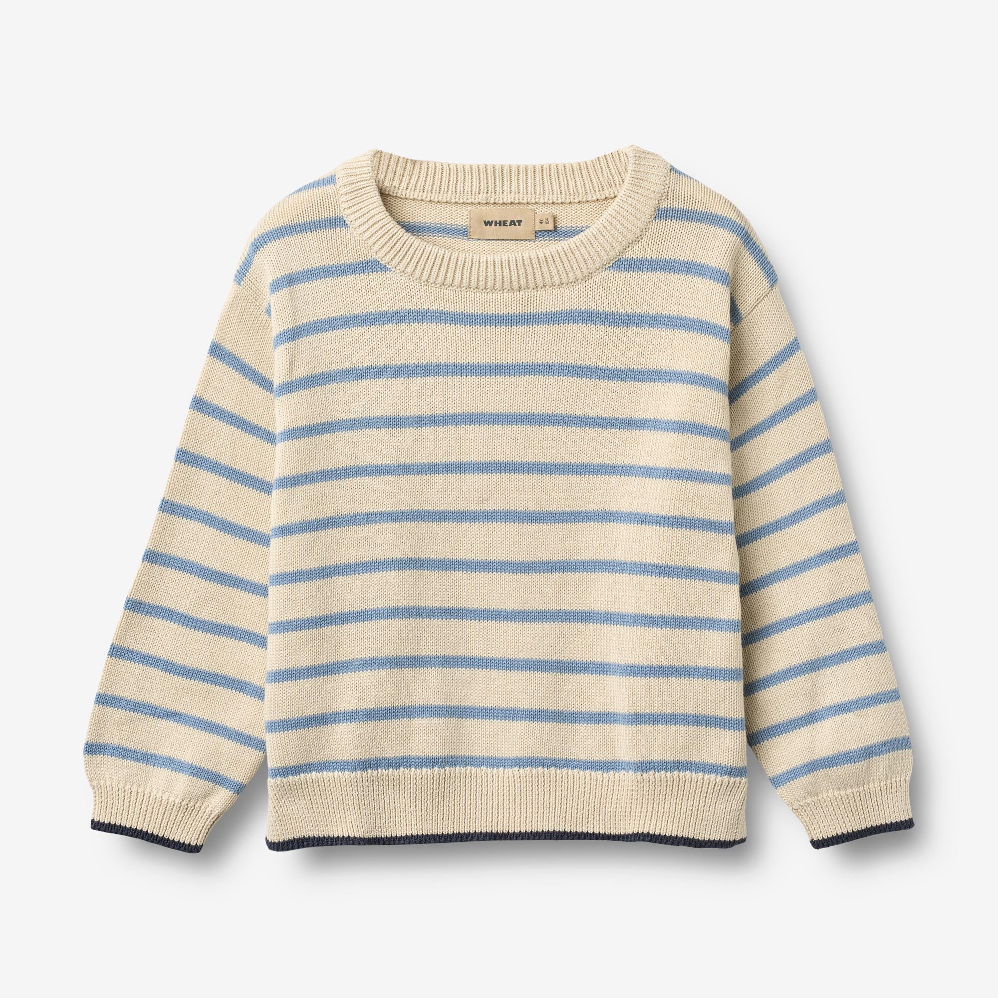 Knit Pullover Morgan - faded denim stripe