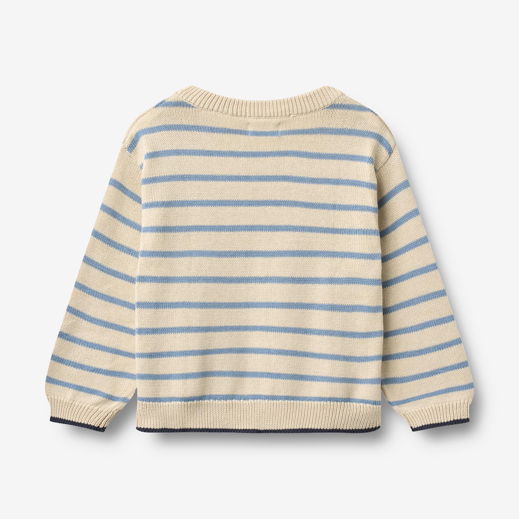 Knit Pullover Morgan - faded denim stripe - Image 2
