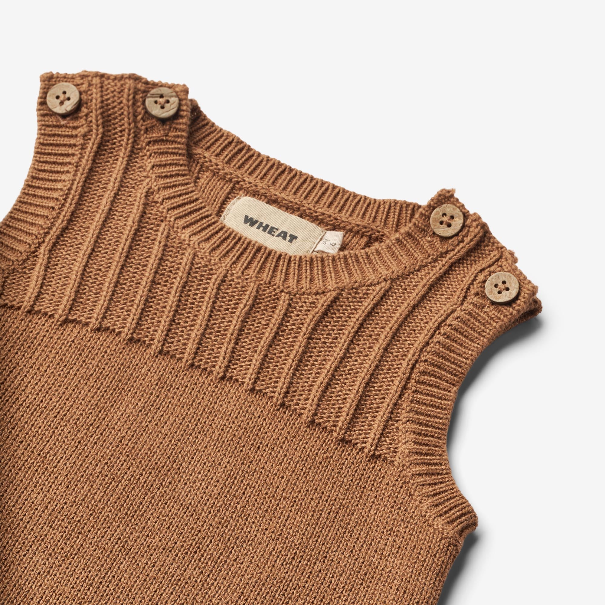 Knit Romper Vigge | Baby - caramel - Image 4