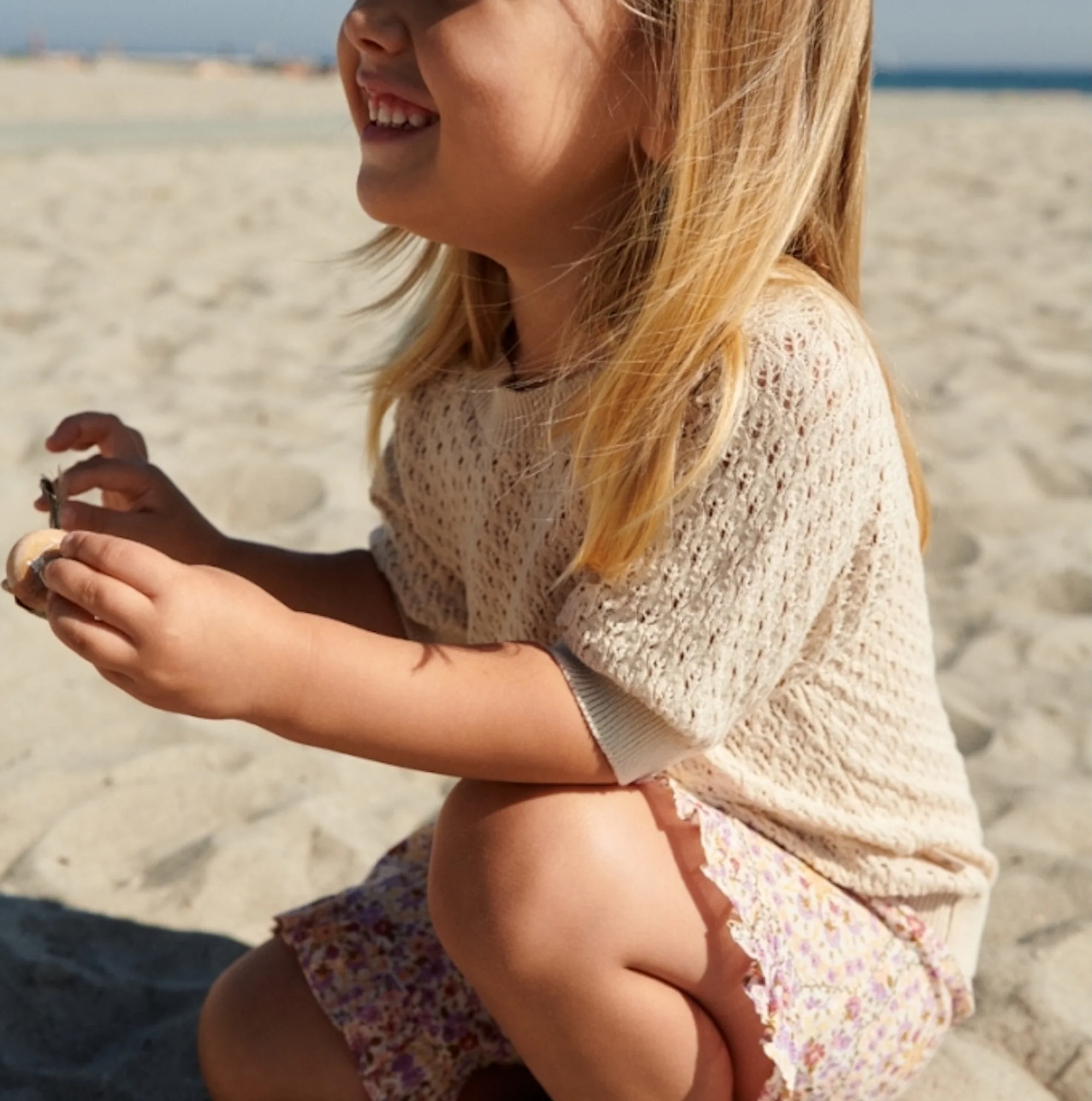 Knit Top S/S Alva - sandshell - Image 5